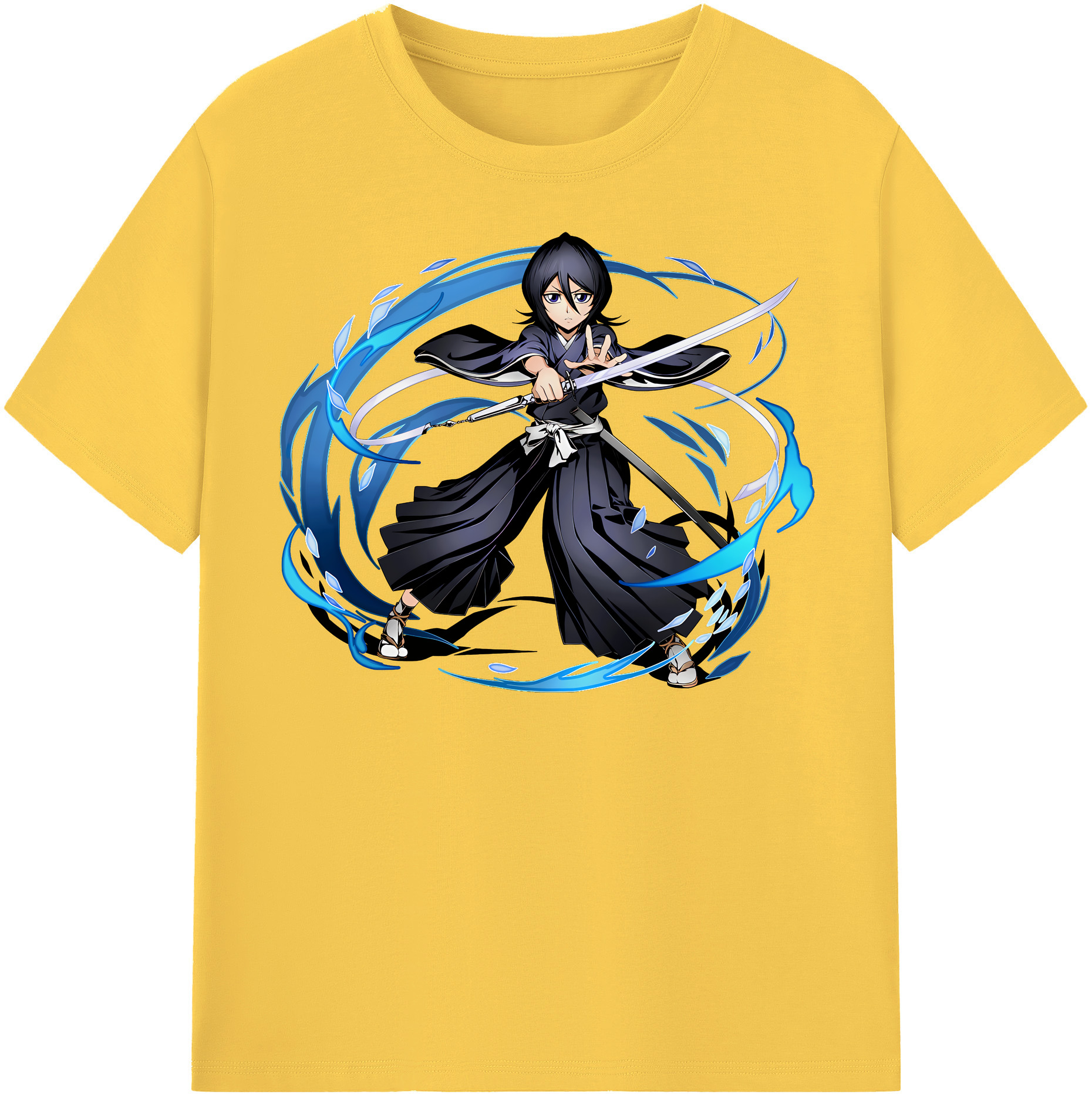 （画像用） ブリーチ 朽木ルキア BLEACH Kuchiki Rukia 綿100％半袖Tシャツ（フロントプリント）