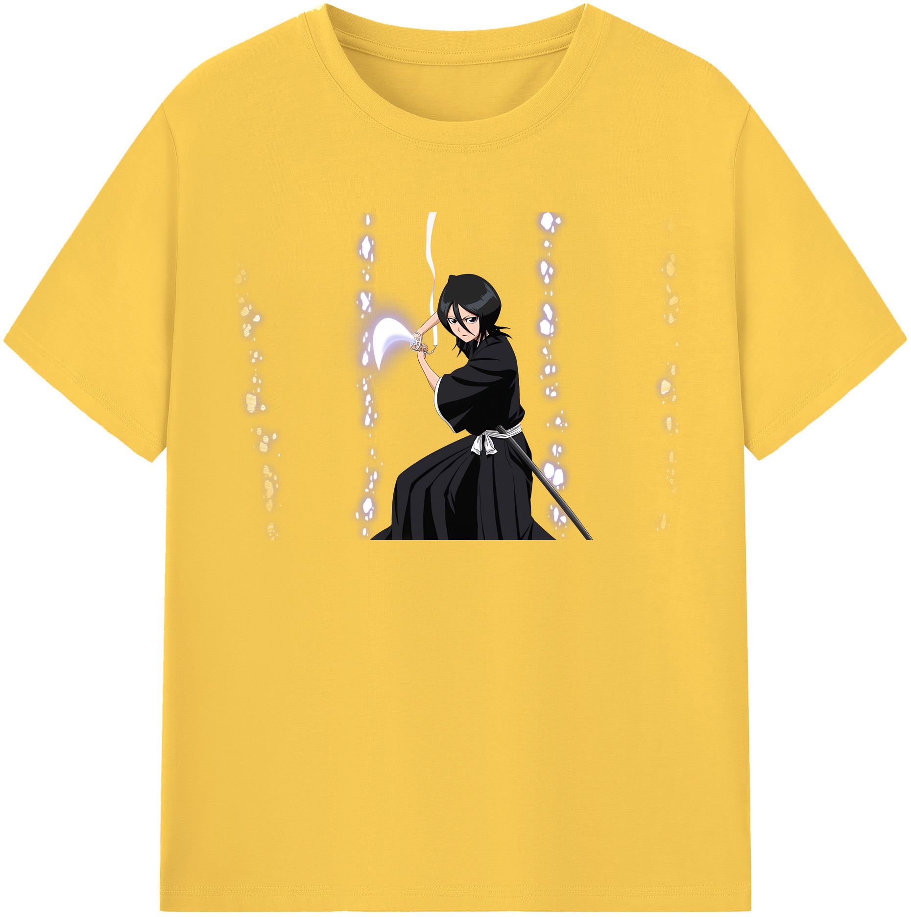 （画像用） ブリーチ 朽木ルキア BLEACH Kuchiki Rukia 綿100％半袖Tシャツ（フロントプリント）