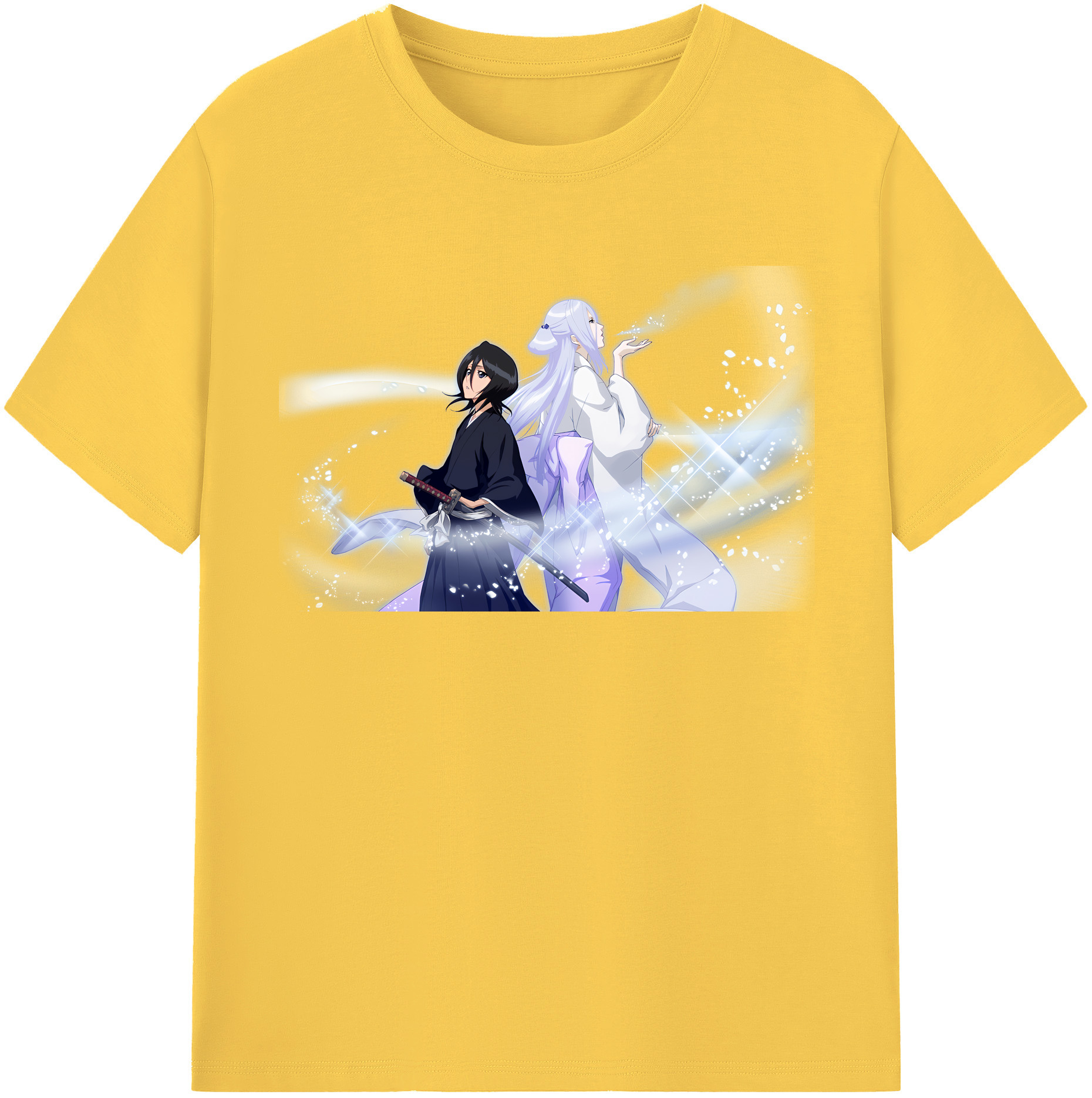 （画像用） ブリーチ 朽木ルキア BLEACH Kuchiki Rukia 綿100％半袖Tシャツ（フロントプリント）