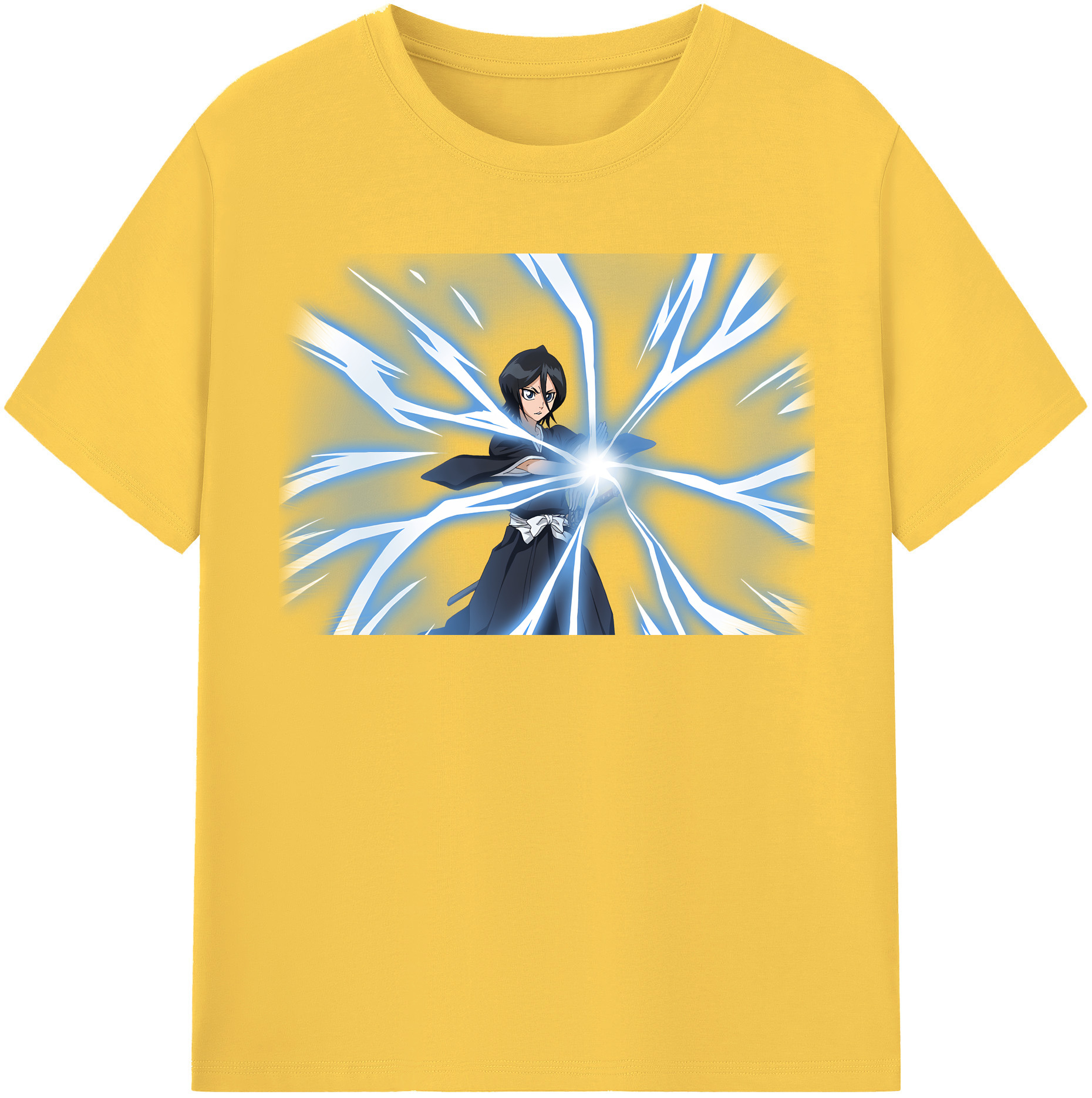 （画像用） ブリーチ 朽木ルキア BLEACH Kuchiki Rukia 綿100％半袖Tシャツ（フロントプリント）