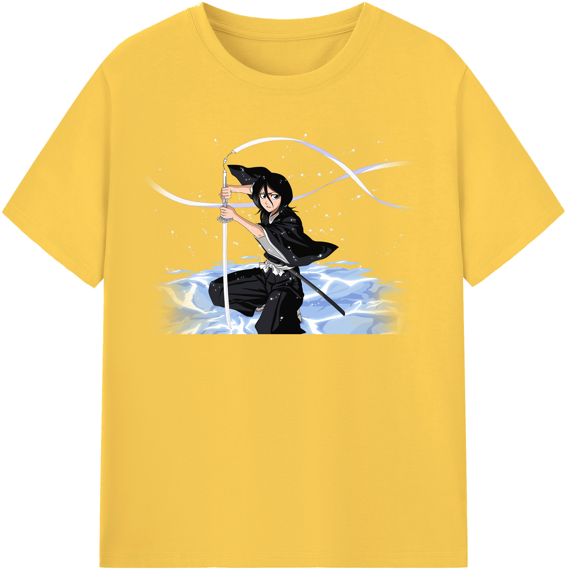 （画像用） ブリーチ 朽木ルキア BLEACH Kuchiki Rukia 綿100％半袖Tシャツ（フロントプリント）
