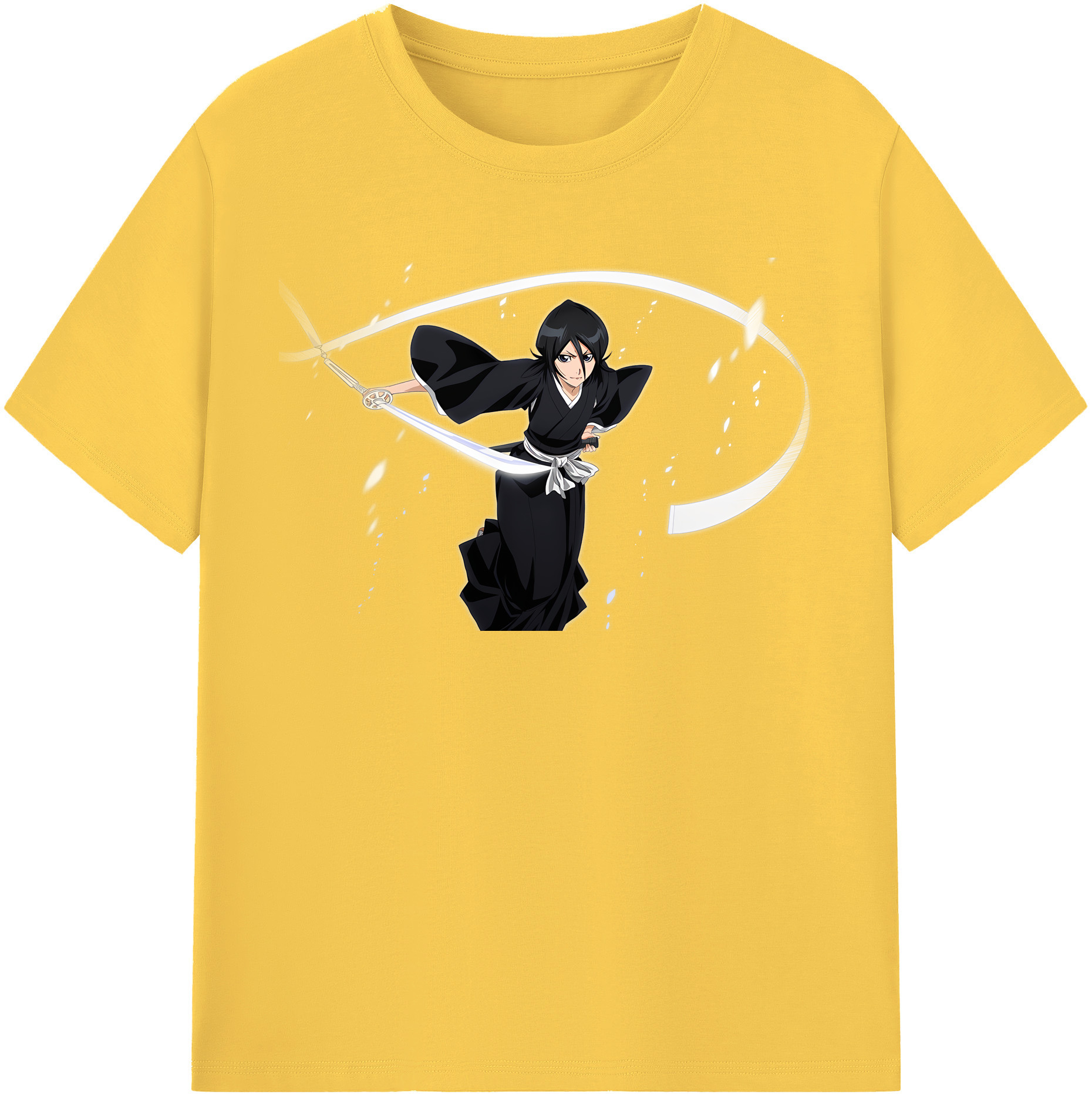 （画像用） ブリーチ 朽木ルキア BLEACH Kuchiki Rukia 綿100％半袖Tシャツ（フロントプリント）