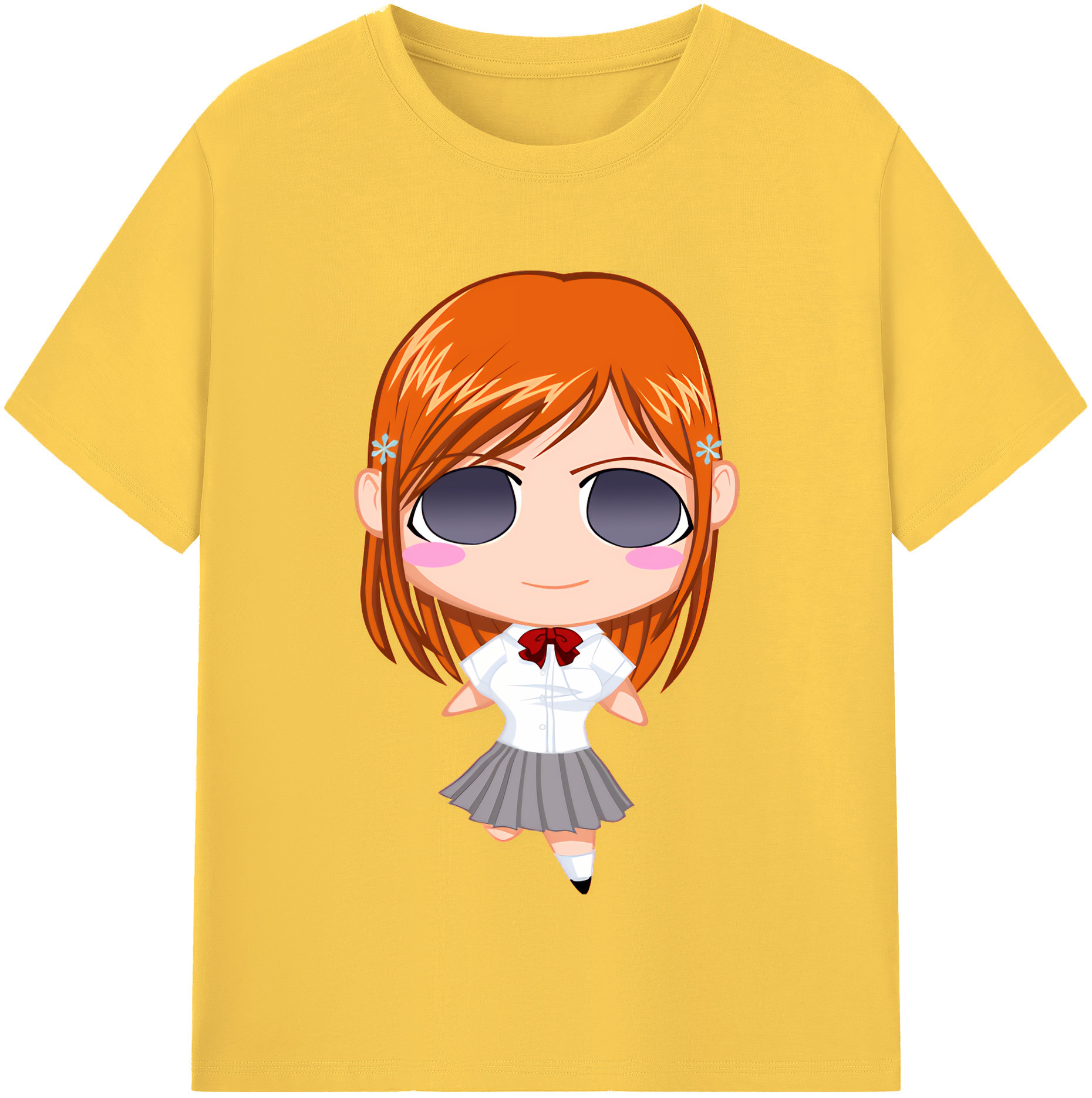 （画像用） ブリーチ 井上織姫（いのうえおりひめ） BLEACH Inoue Orihime 綿100％半袖Tシャツ（フロントプリント）