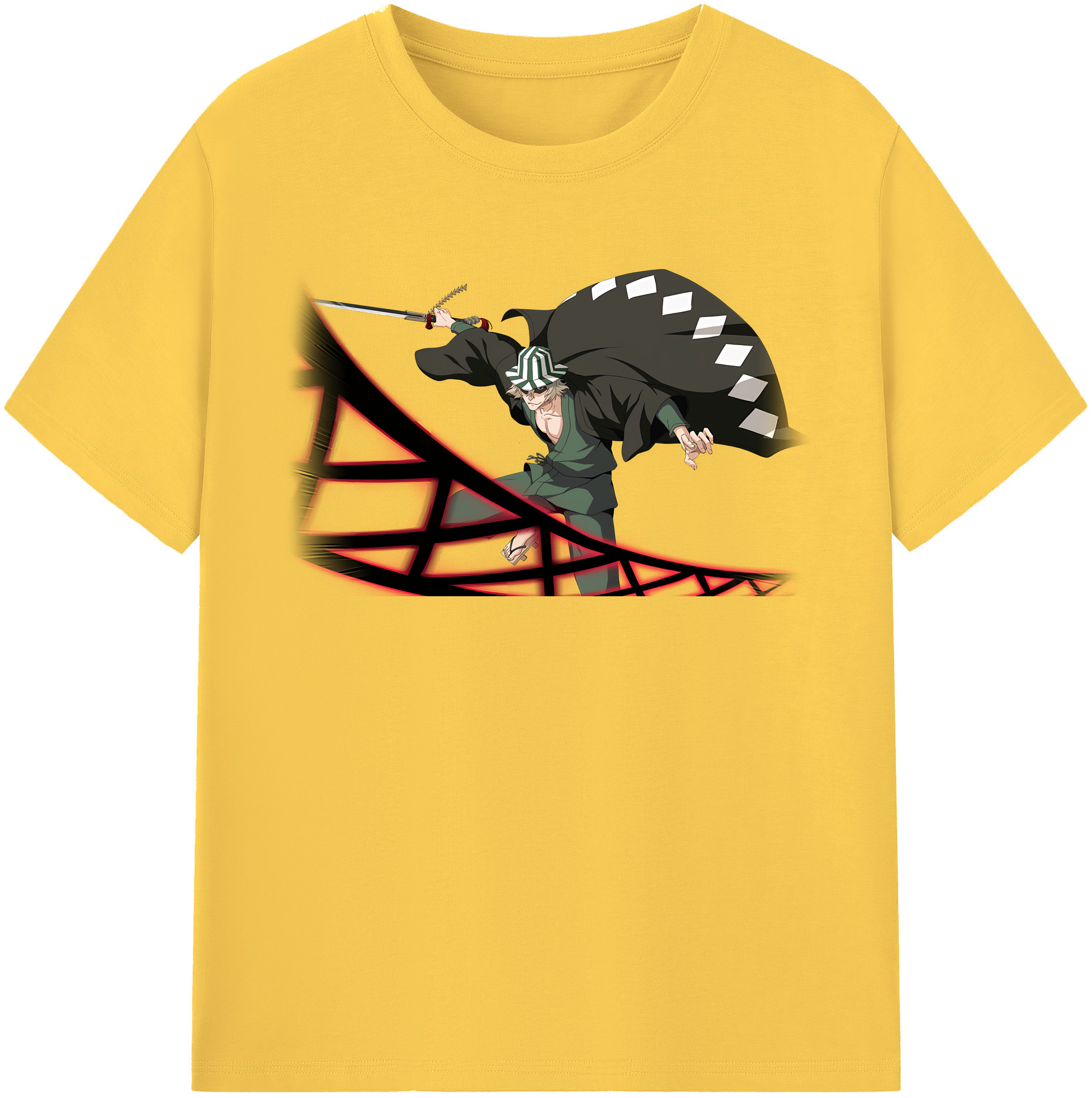 （画像用） "ブリーチ 浦原 喜助（うらはら きすけ） BLEACH Urahara Kisuke " 綿100％半袖Tシャツ（フロントプリント）