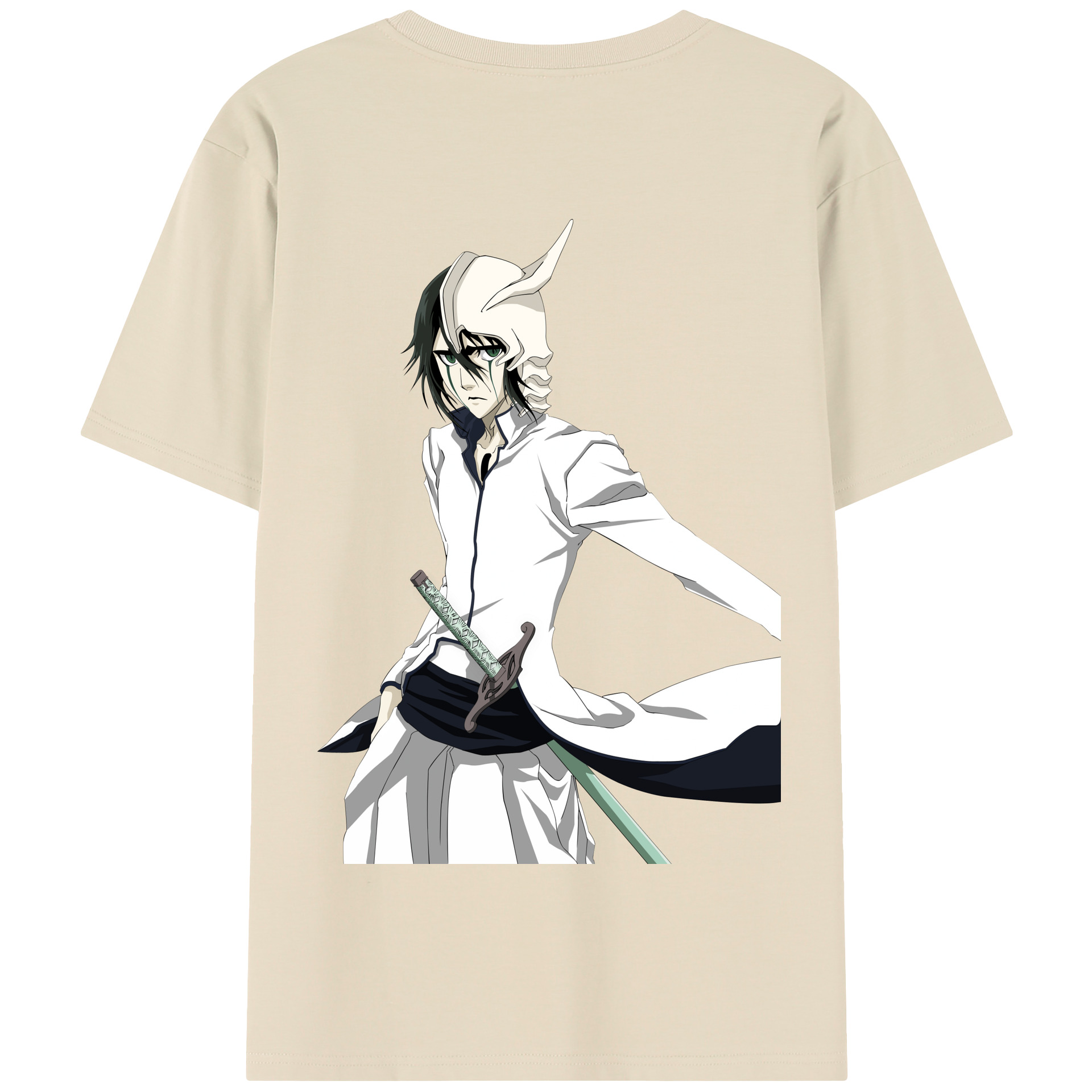 （画像用） ブリーチ ウルキオラ·シファー BLEACH Ulquiorra cifer 綿100％半袖Tシャツ（背面プリント）
