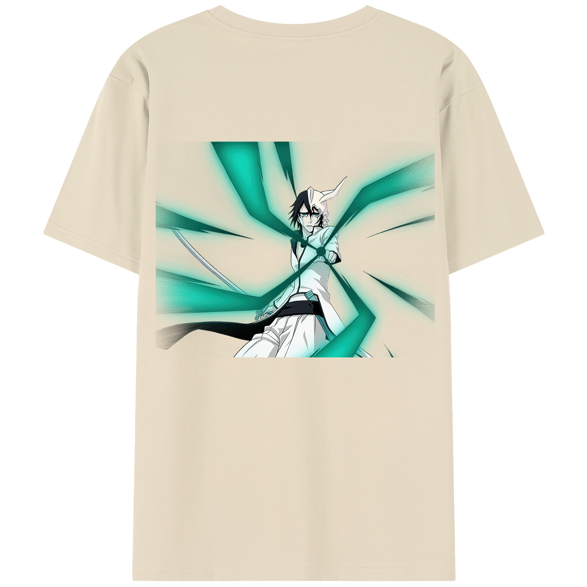 （画像用） ブリーチ ウルキオラ·シファー BLEACH Ulquiorra cifer 綿100％半袖Tシャツ（背面プリント）