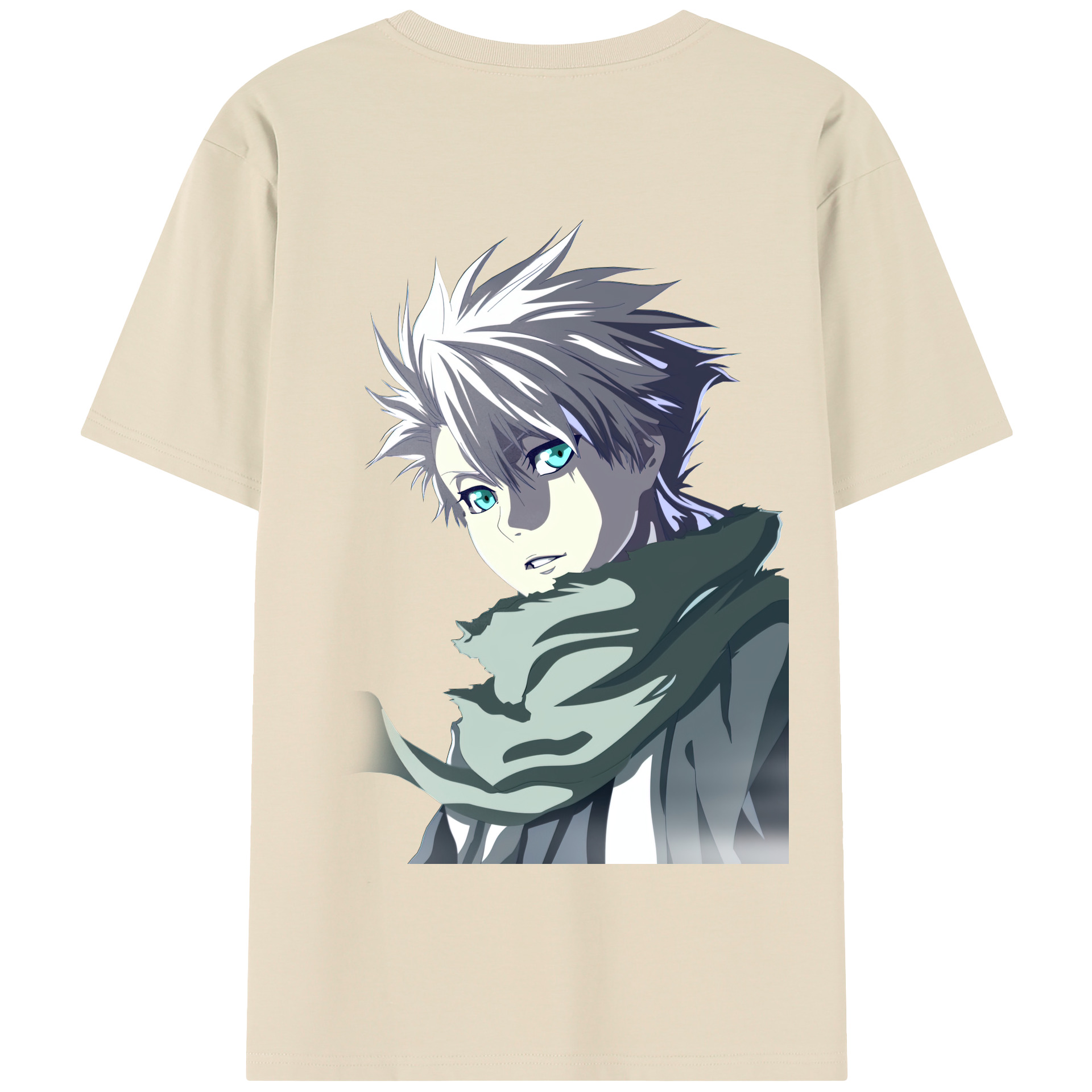 （画像用） ブリーチ 日番谷冬獅郎（ひつがや とうしろう） BLEACH Hitsugaya Toushirou 綿100％半袖Tシャツ（背面プリント）