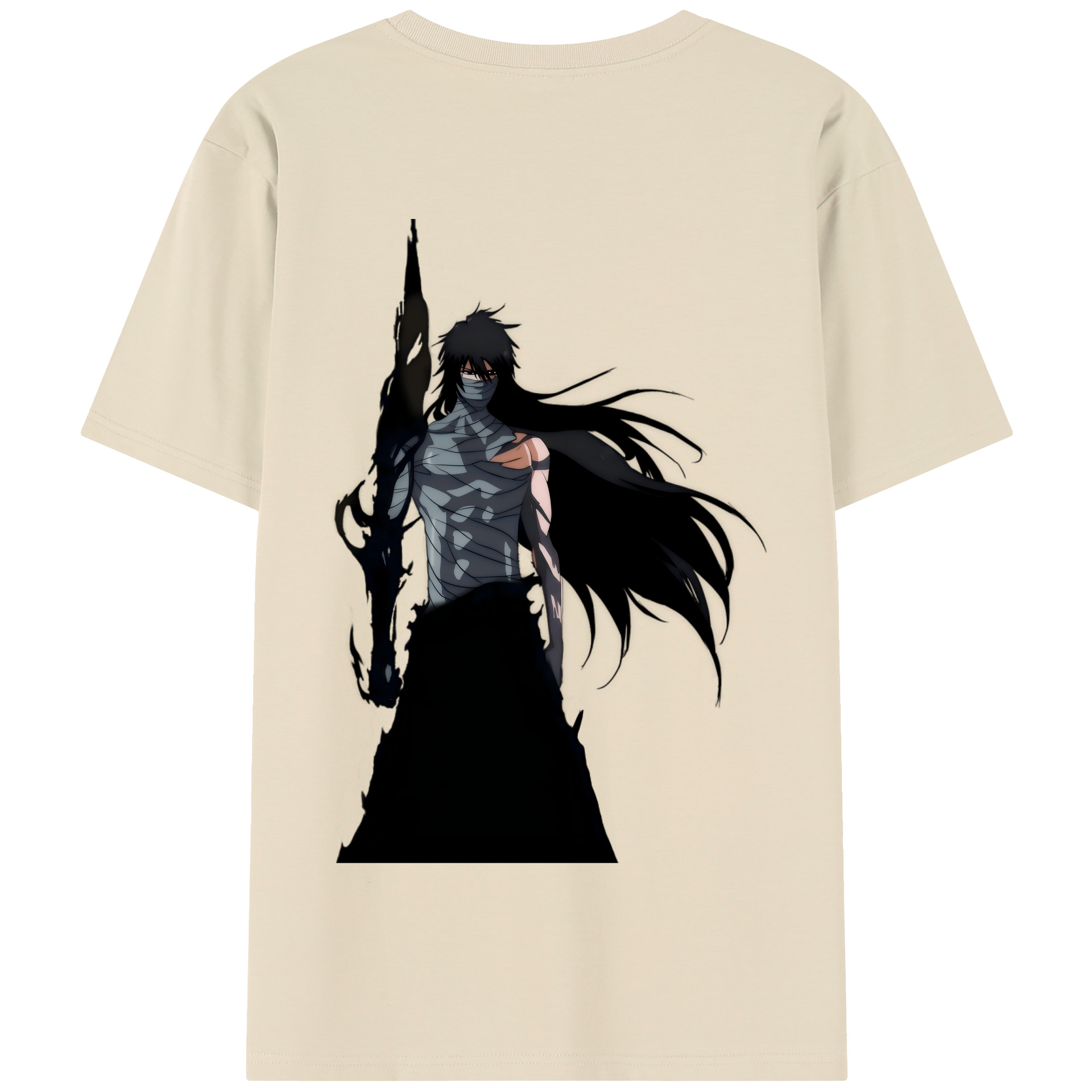 （画像用） ブリーチ 黒崎一護（くろさき いちご）BLEACH Kurosaki Ichigo 綿100％半袖Tシャツ（背面プリント）
