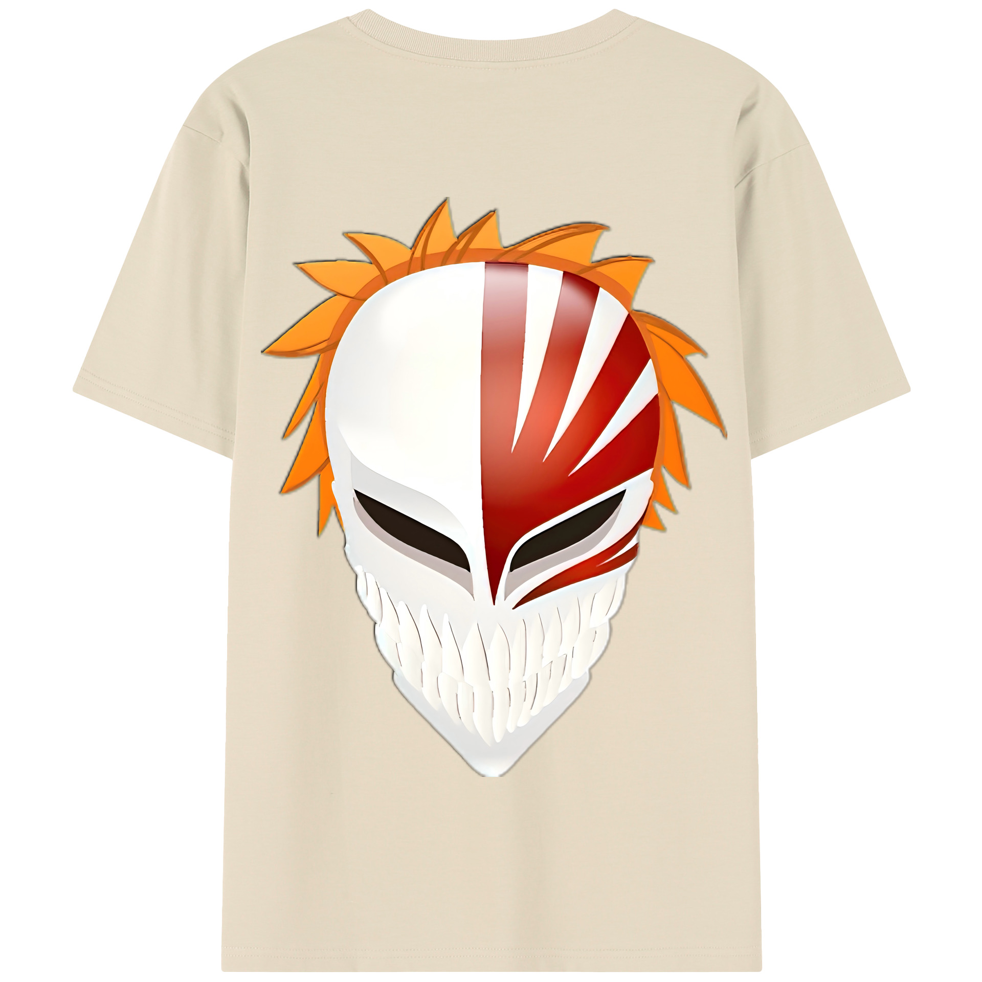 （画像用） ブリーチ 黒崎一護（くろさき いちご）BLEACH Kurosaki Ichigo 綿100％半袖Tシャツ（背面プリント）