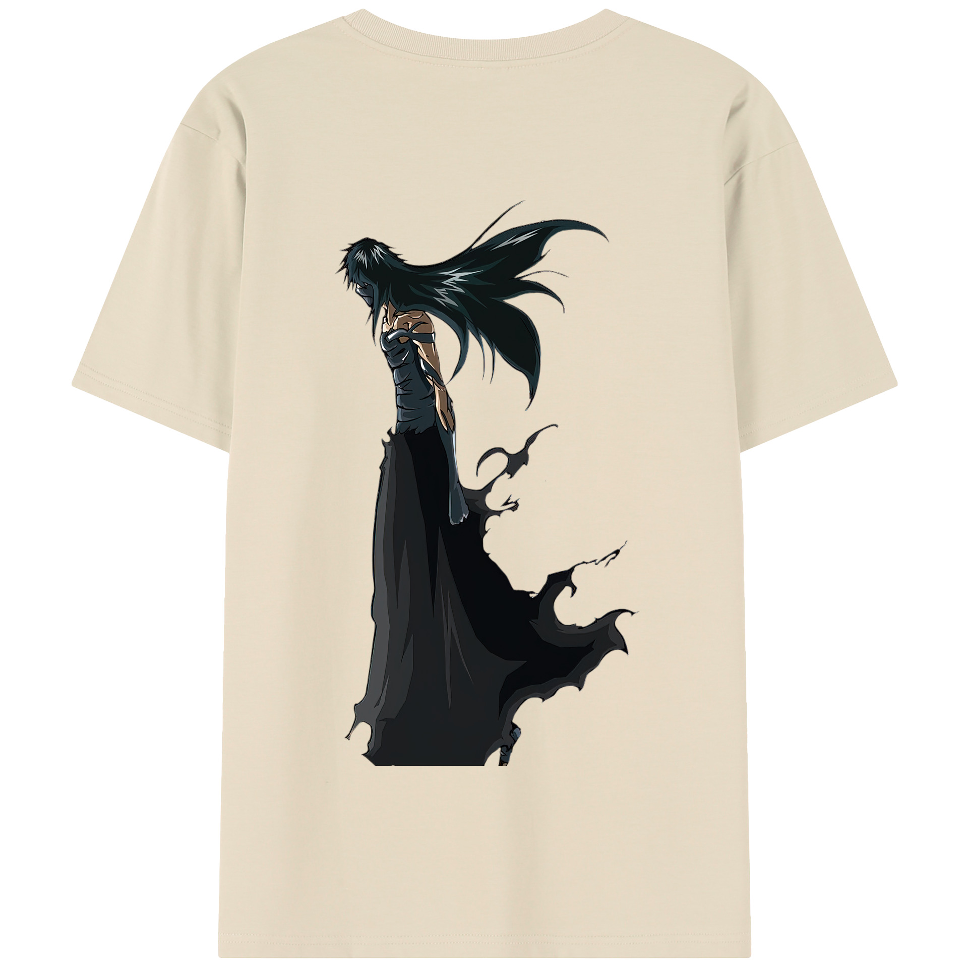 （画像用） ブリーチ 黒崎一護（くろさき いちご）BLEACH Kurosaki Ichigo 綿100％半袖Tシャツ（背面プリント）