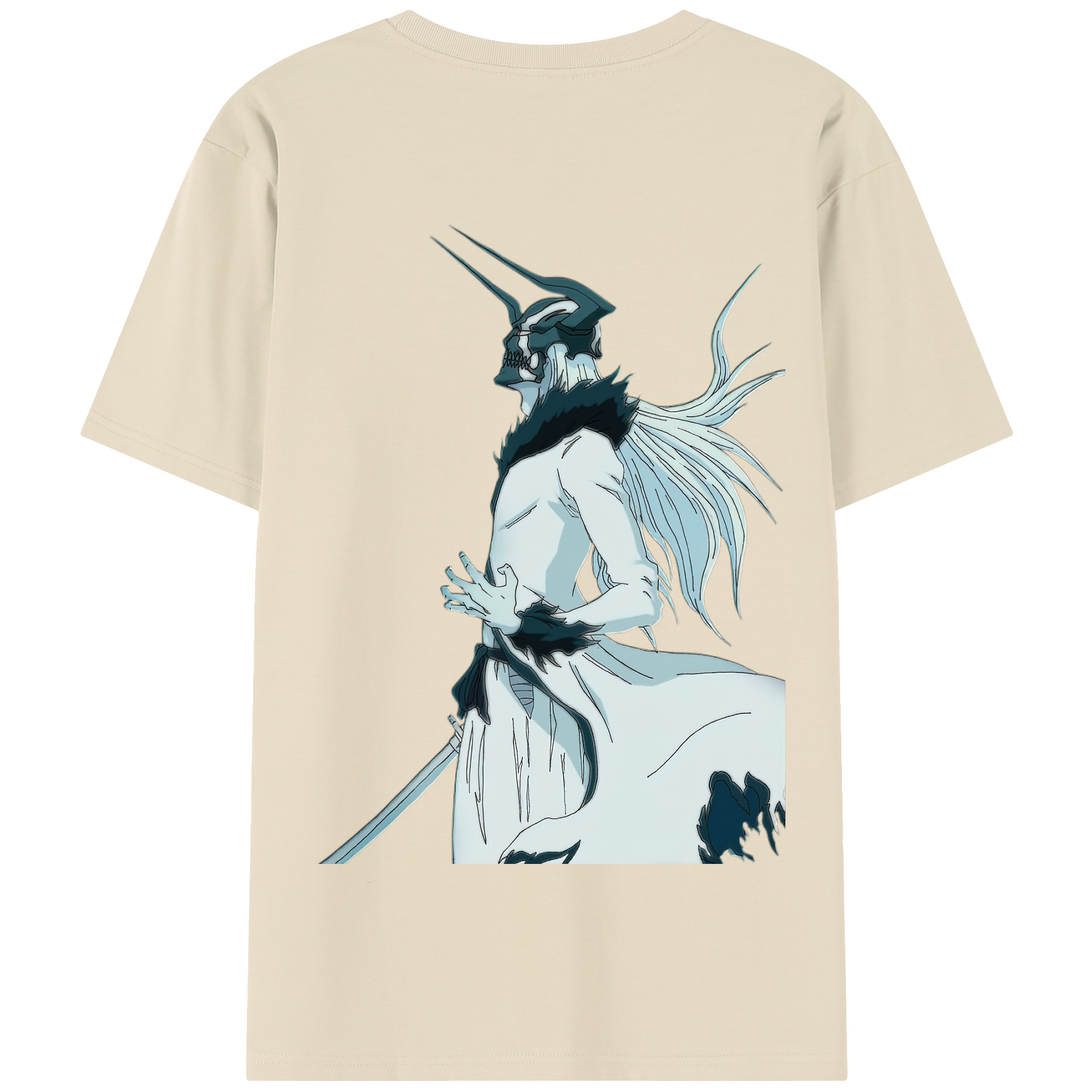 （画像用） ブリーチ 黒崎一護（くろさき いちご）BLEACH Kurosaki Ichigo 綿100％半袖Tシャツ（背面プリント）
