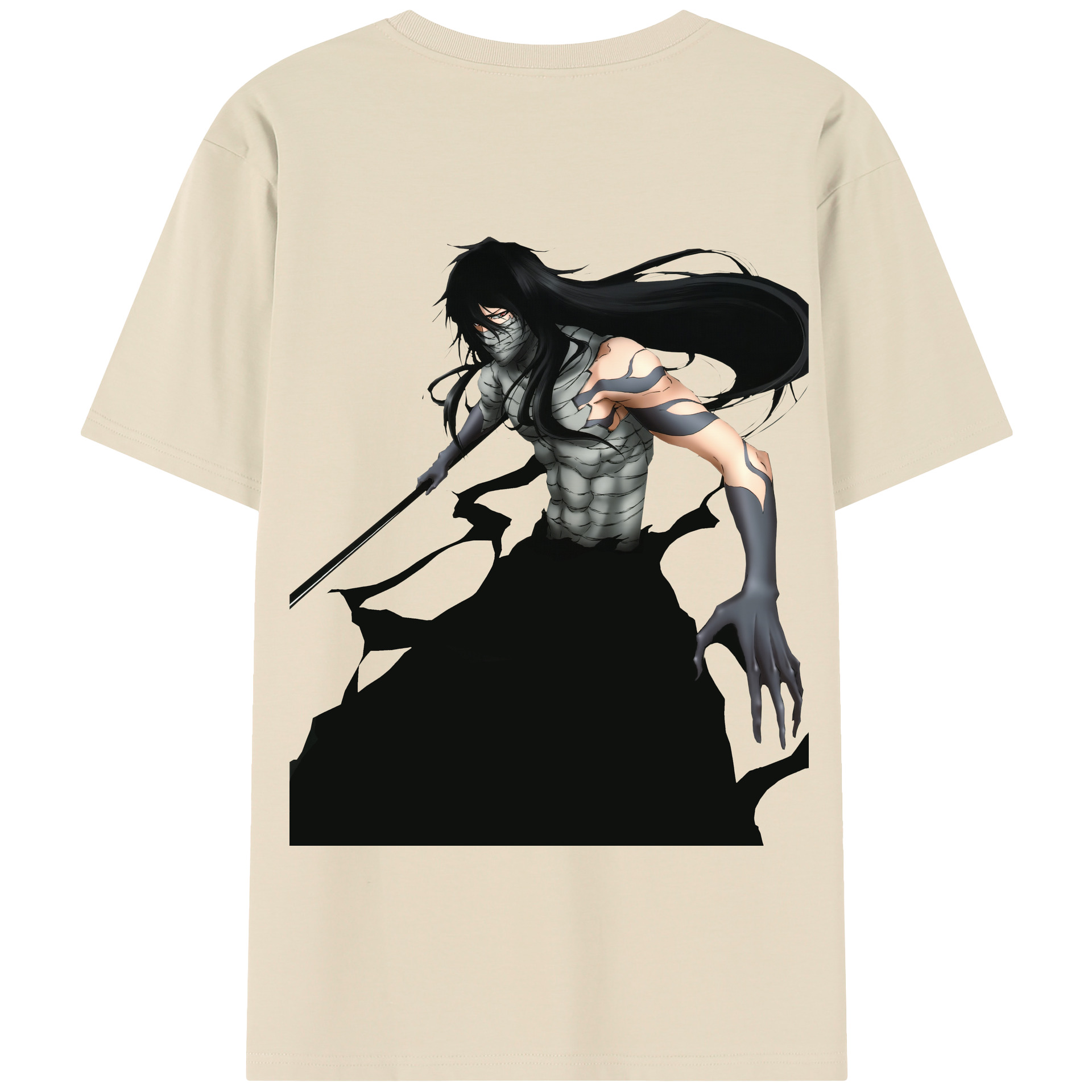 （画像用） ブリーチ 黒崎一護（くろさき いちご）BLEACH Kurosaki Ichigo 綿100％半袖Tシャツ（背面プリント）