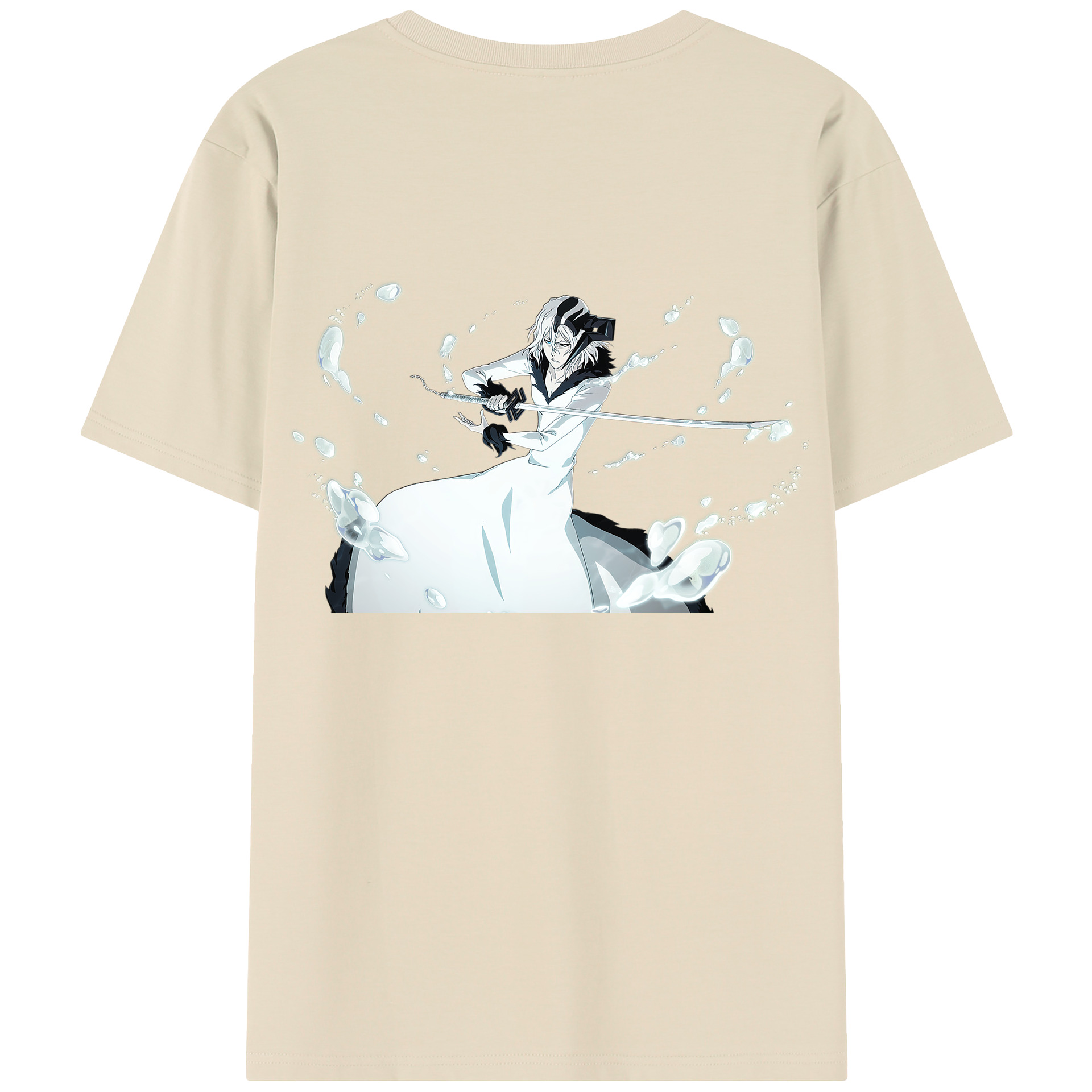 （画像用） ブリーチ 黒崎一護（くろさき いちご）BLEACH Kurosaki Ichigo 綿100％半袖Tシャツ（背面プリント）