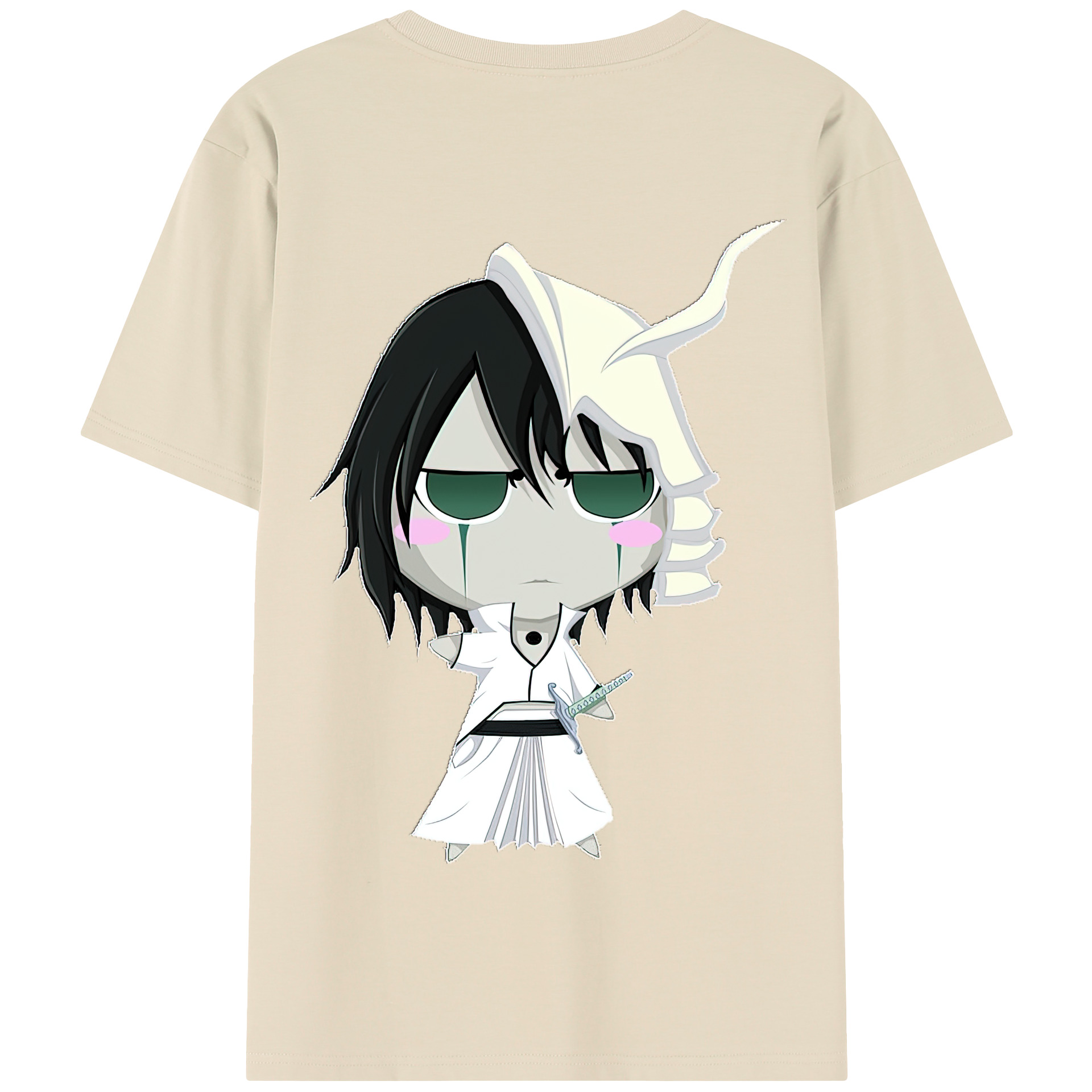 （画像用） ブリーチ ウルキオラ·シファー BLEACH Ulquiorra cifer 綿100％半袖Tシャツ（背面プリント）
