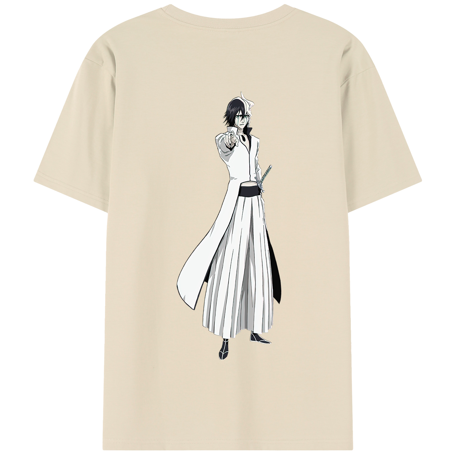 （画像用） ブリーチ ウルキオラ·シファー BLEACH Ulquiorra cifer 綿100％半袖Tシャツ（背面プリント）