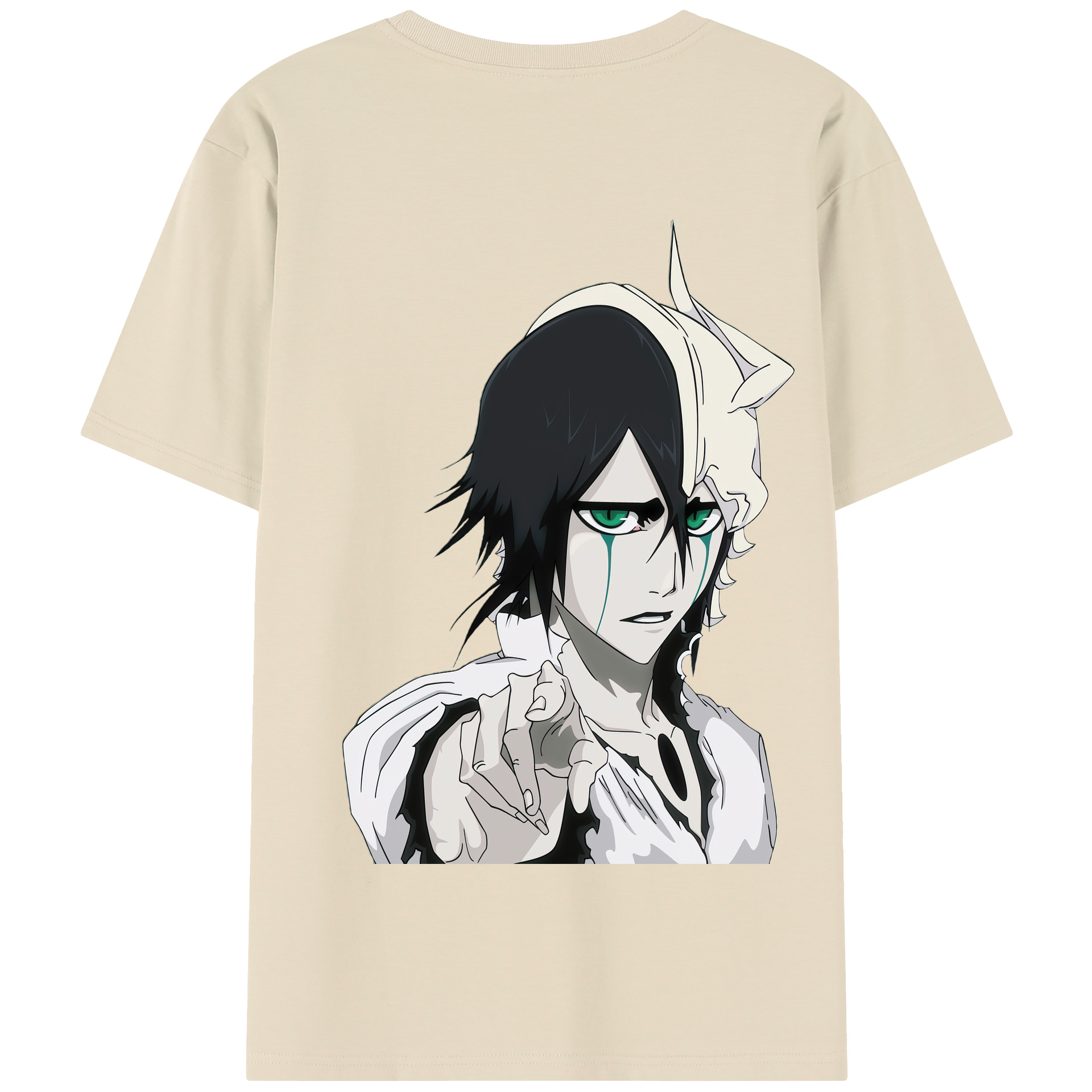 （画像用） ブリーチ ウルキオラ·シファー BLEACH Ulquiorra cifer 綿100％半袖Tシャツ（背面プリント）