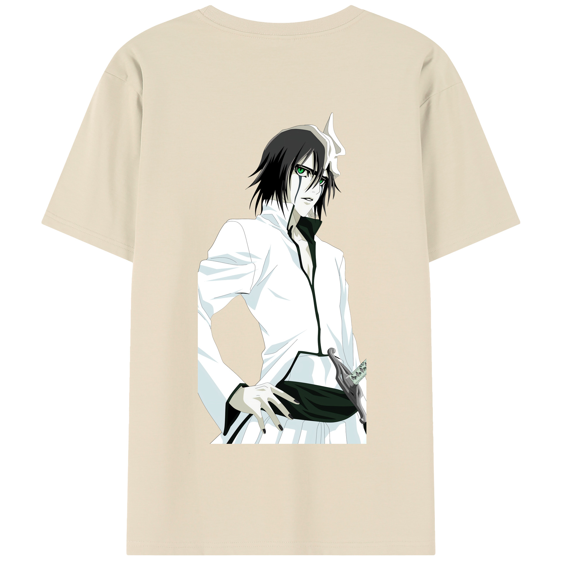 （画像用） ブリーチ ウルキオラ·シファー BLEACH Ulquiorra cifer 綿100％半袖Tシャツ（背面プリント）