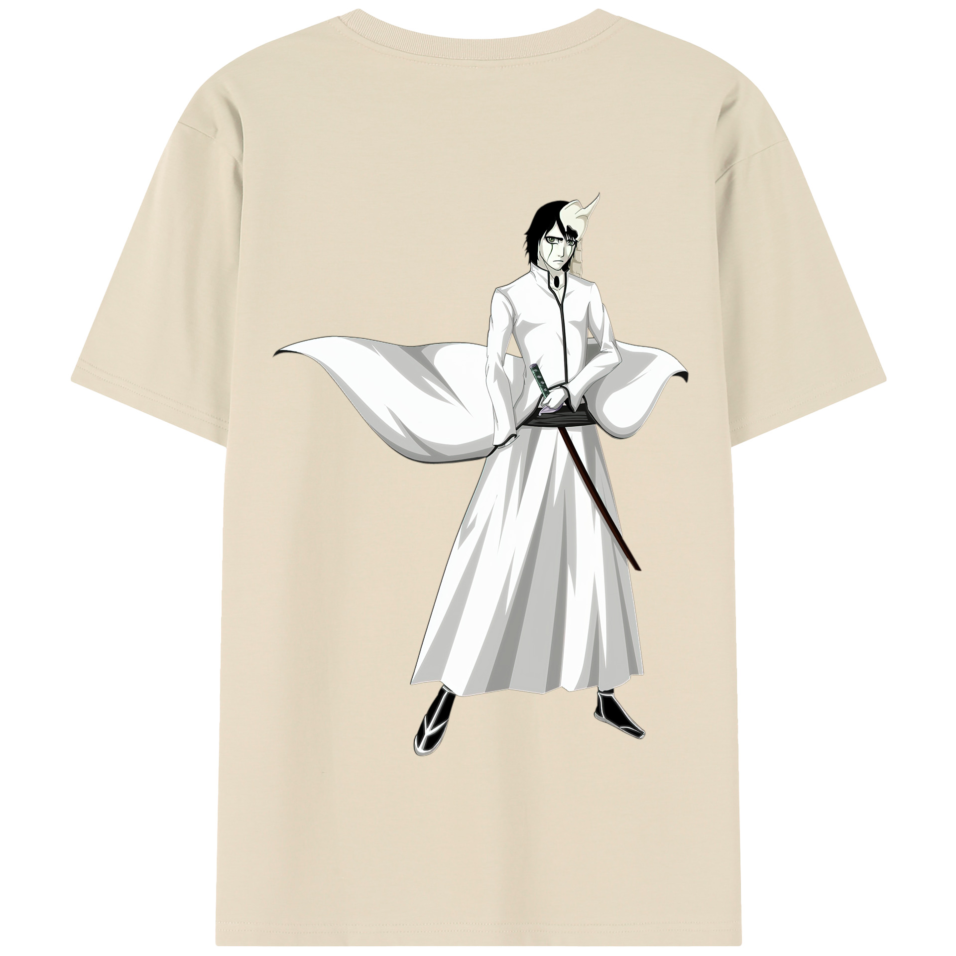 （画像用） ブリーチ ウルキオラ·シファー BLEACH Ulquiorra cifer 綿100％半袖Tシャツ（背面プリント）