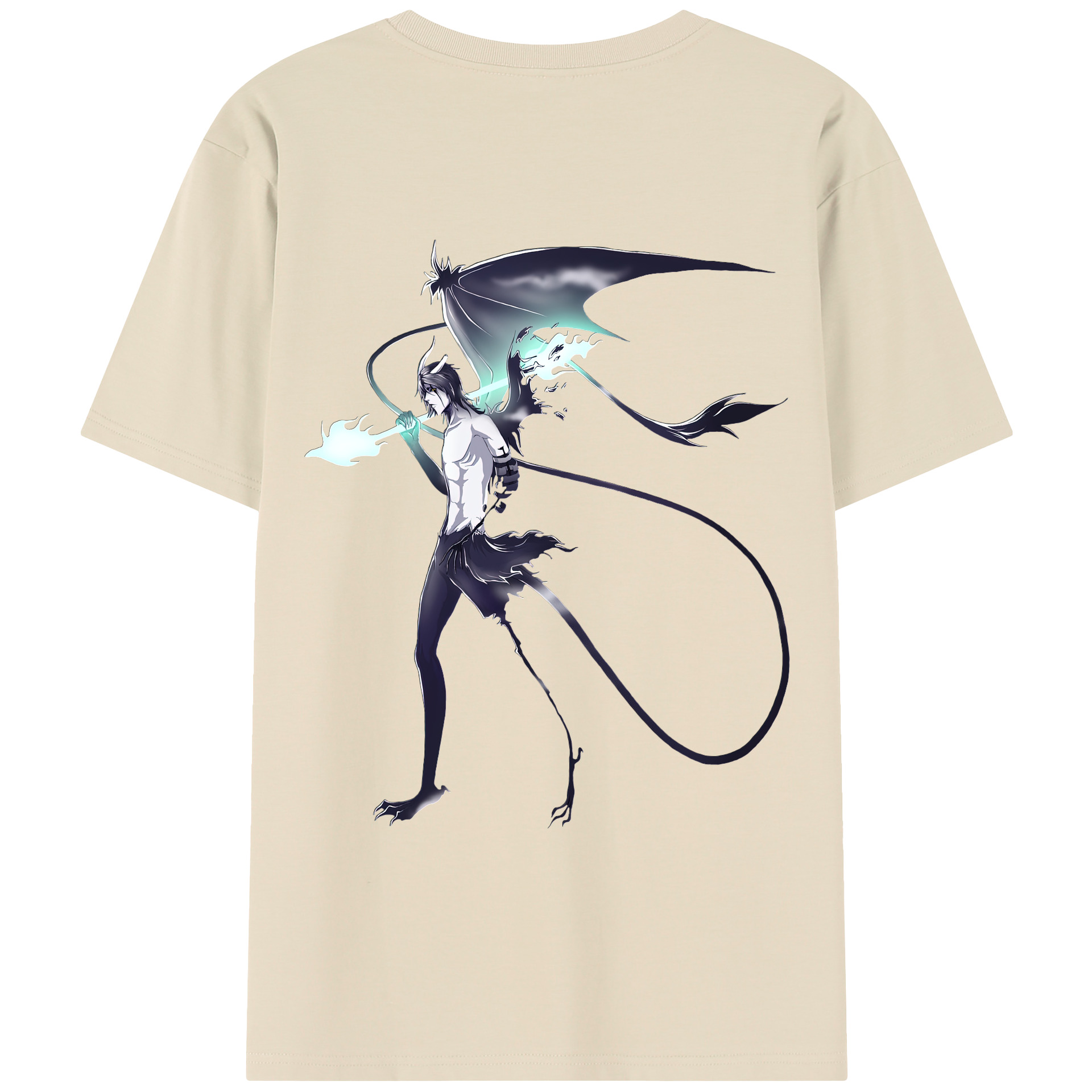 （画像用） ブリーチ ウルキオラ·シファー BLEACH Ulquiorra cifer 綿100％半袖Tシャツ（背面プリント）