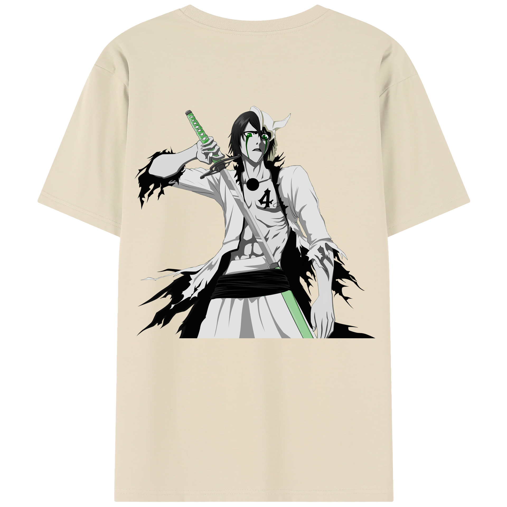 （画像用） ブリーチ ウルキオラ·シファー BLEACH Ulquiorra cifer 綿100％半袖Tシャツ（背面プリント）