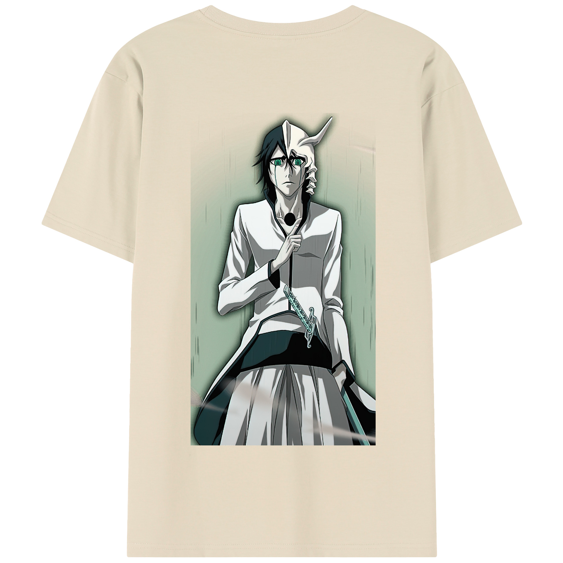 （画像用） ブリーチ ウルキオラ·シファー BLEACH Ulquiorra cifer 綿100％半袖Tシャツ（背面プリント）