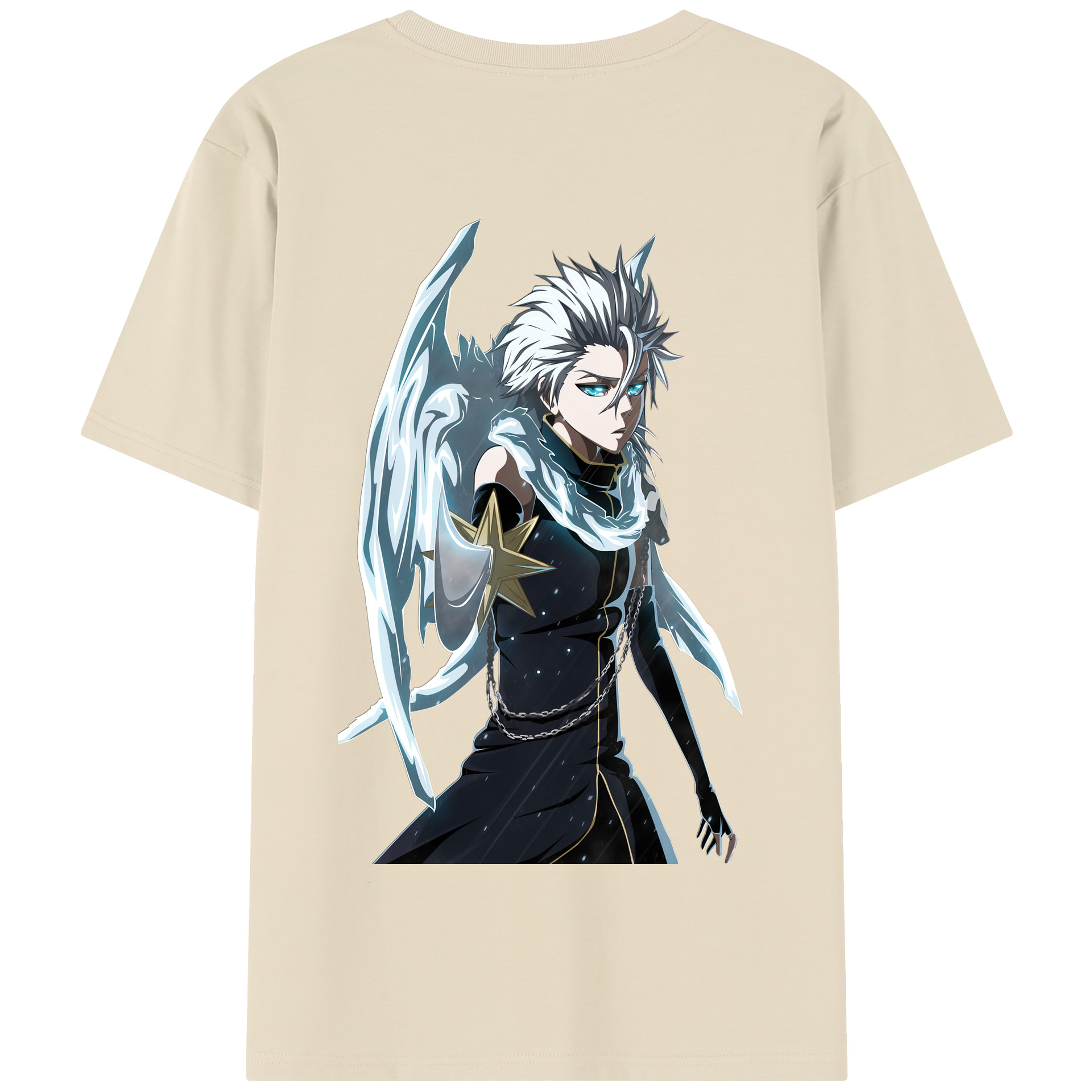（画像用） ブリーチ 日番谷冬獅郎（ひつがや とうしろう） BLEACH Hitsugaya Toushirou 綿100％半袖Tシャツ（背面プリント）