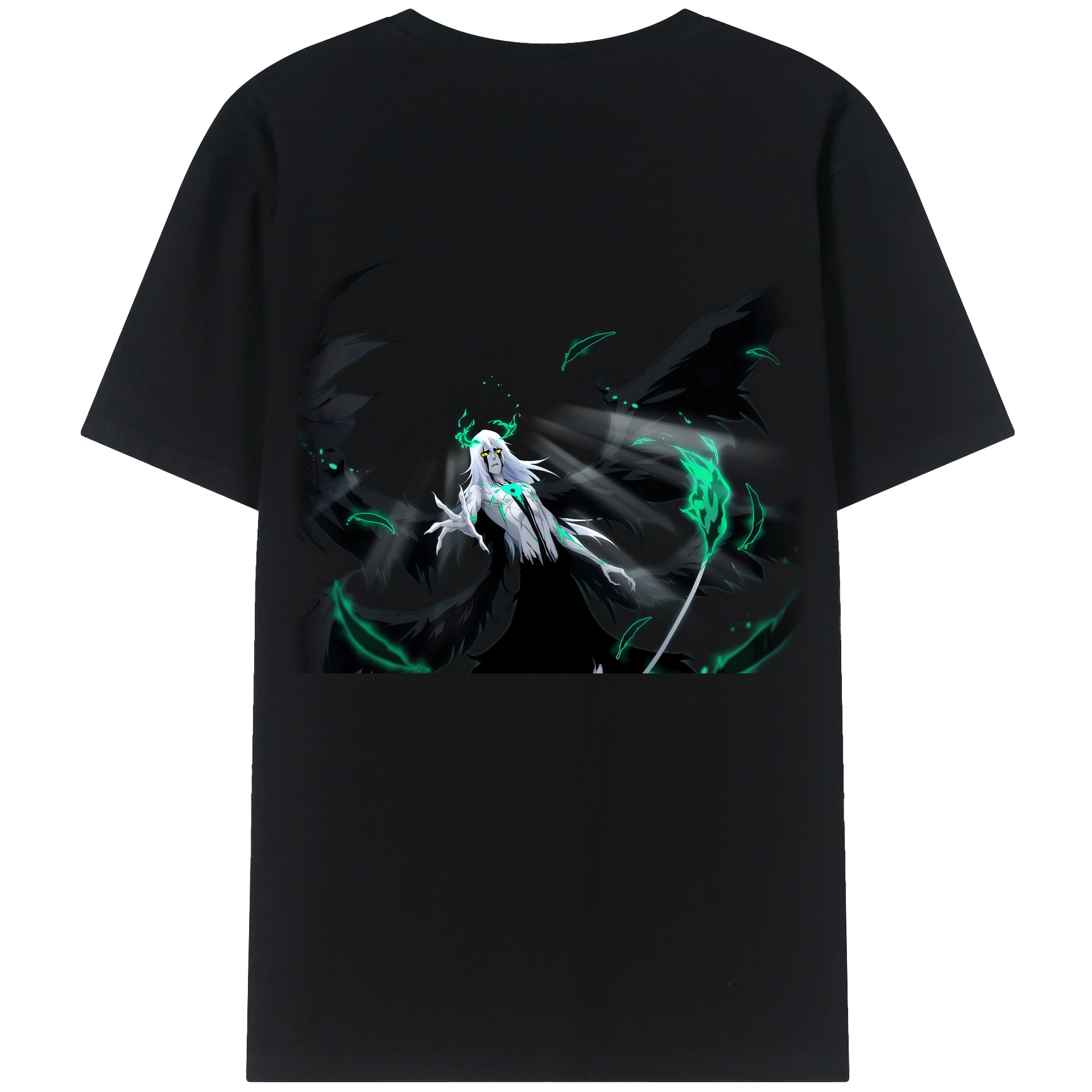 （画像用） ブリーチ ウルキオラ·シファー BLEACH Ulquiorra cifer 綿100％半袖Tシャツ（背面プリント）