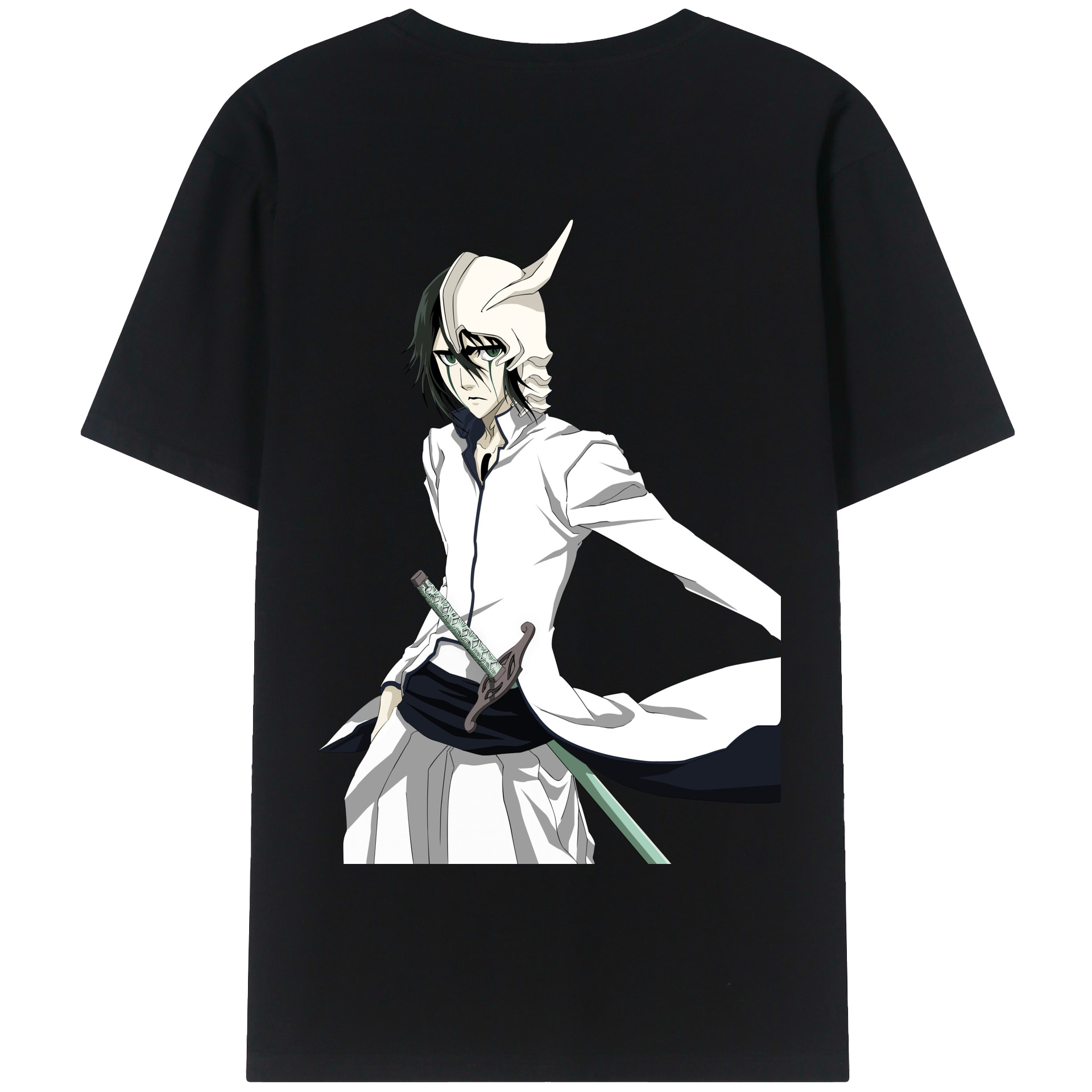 （画像用） ブリーチ ウルキオラ·シファー BLEACH Ulquiorra cifer 綿100％半袖Tシャツ（背面プリント）
