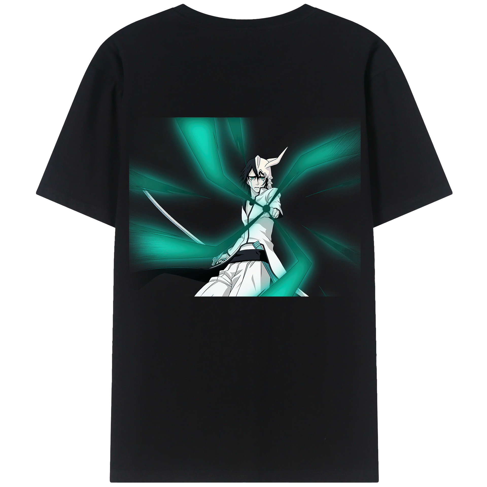 （画像用） ブリーチ ウルキオラ·シファー BLEACH Ulquiorra cifer 綿100％半袖Tシャツ（背面プリント）
