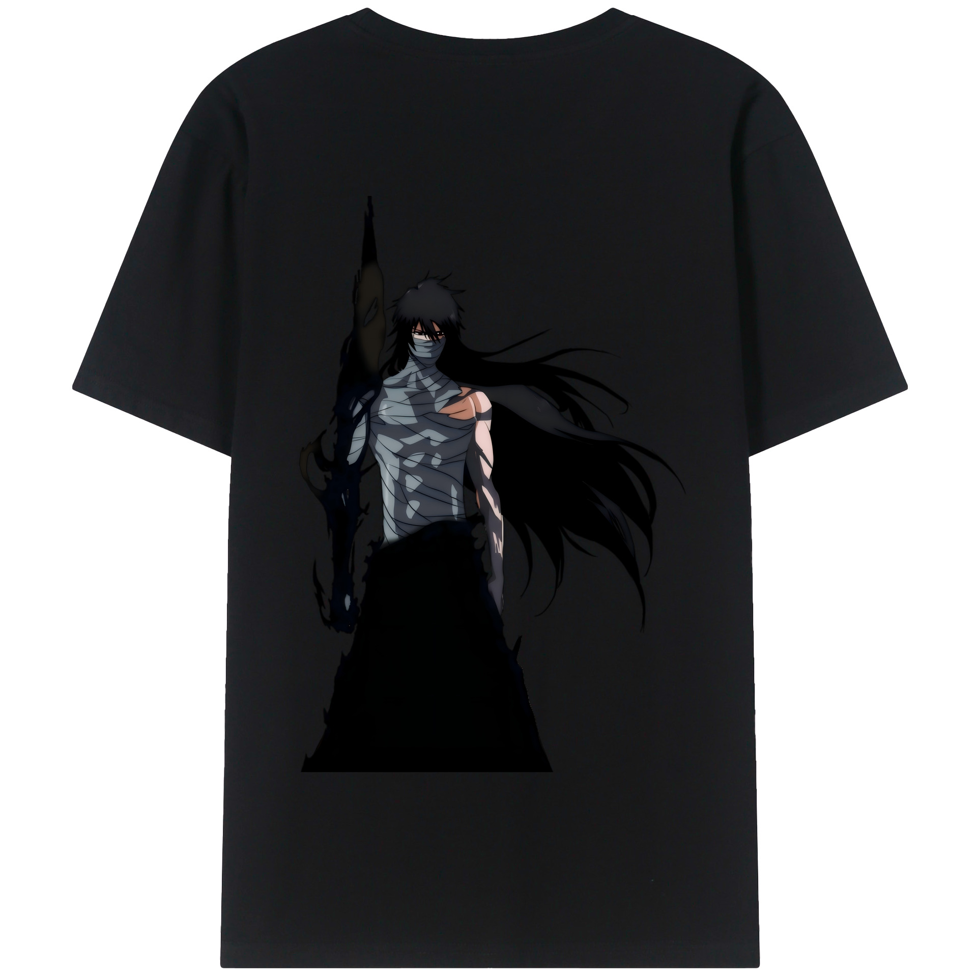 （画像用） ブリーチ 黒崎一護（くろさき いちご）BLEACH Kurosaki Ichigo 綿100％半袖Tシャツ（背面プリント）