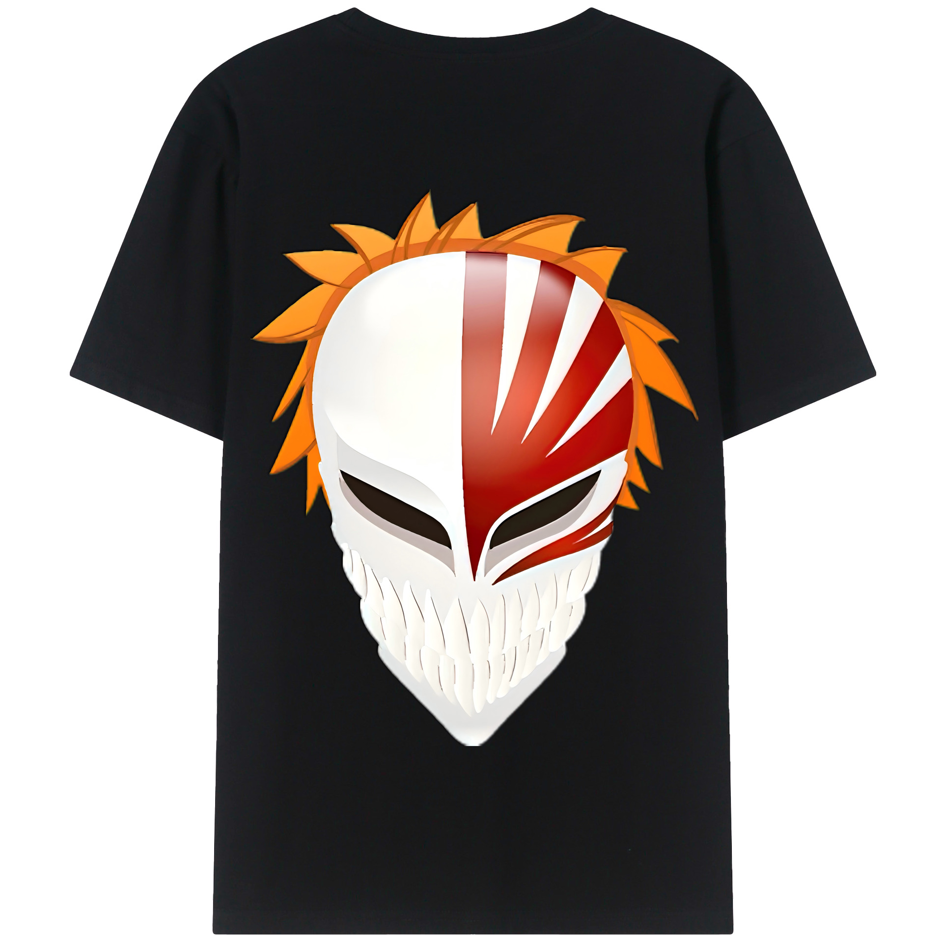 （画像用） ブリーチ 黒崎一護（くろさき いちご）BLEACH Kurosaki Ichigo 綿100％半袖Tシャツ（背面プリント）
