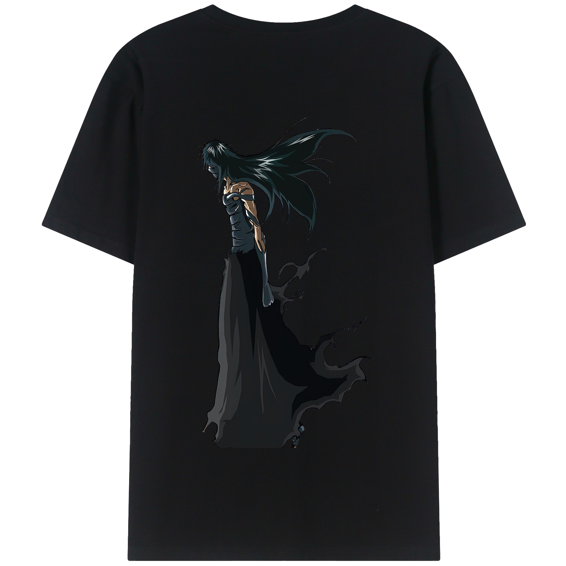 （画像用） ブリーチ 黒崎一護（くろさき いちご）BLEACH Kurosaki Ichigo 綿100％半袖Tシャツ（背面プリント）
