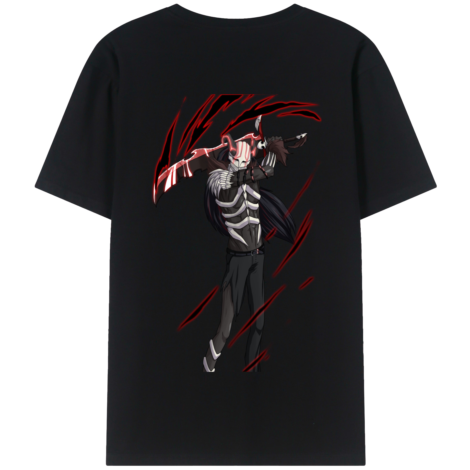 （画像用） ブリーチ 黒崎一護（くろさき いちご）BLEACH Kurosaki Ichigo 綿100％半袖Tシャツ（背面プリント）