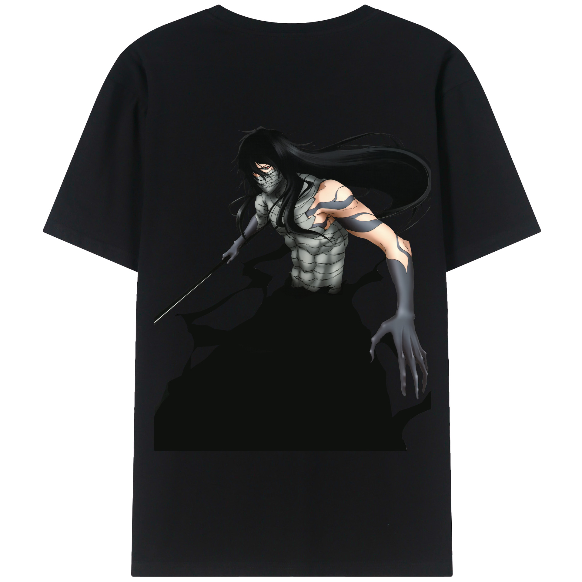 （画像用） ブリーチ 黒崎一護（くろさき いちご）BLEACH Kurosaki Ichigo 綿100％半袖Tシャツ（背面プリント）