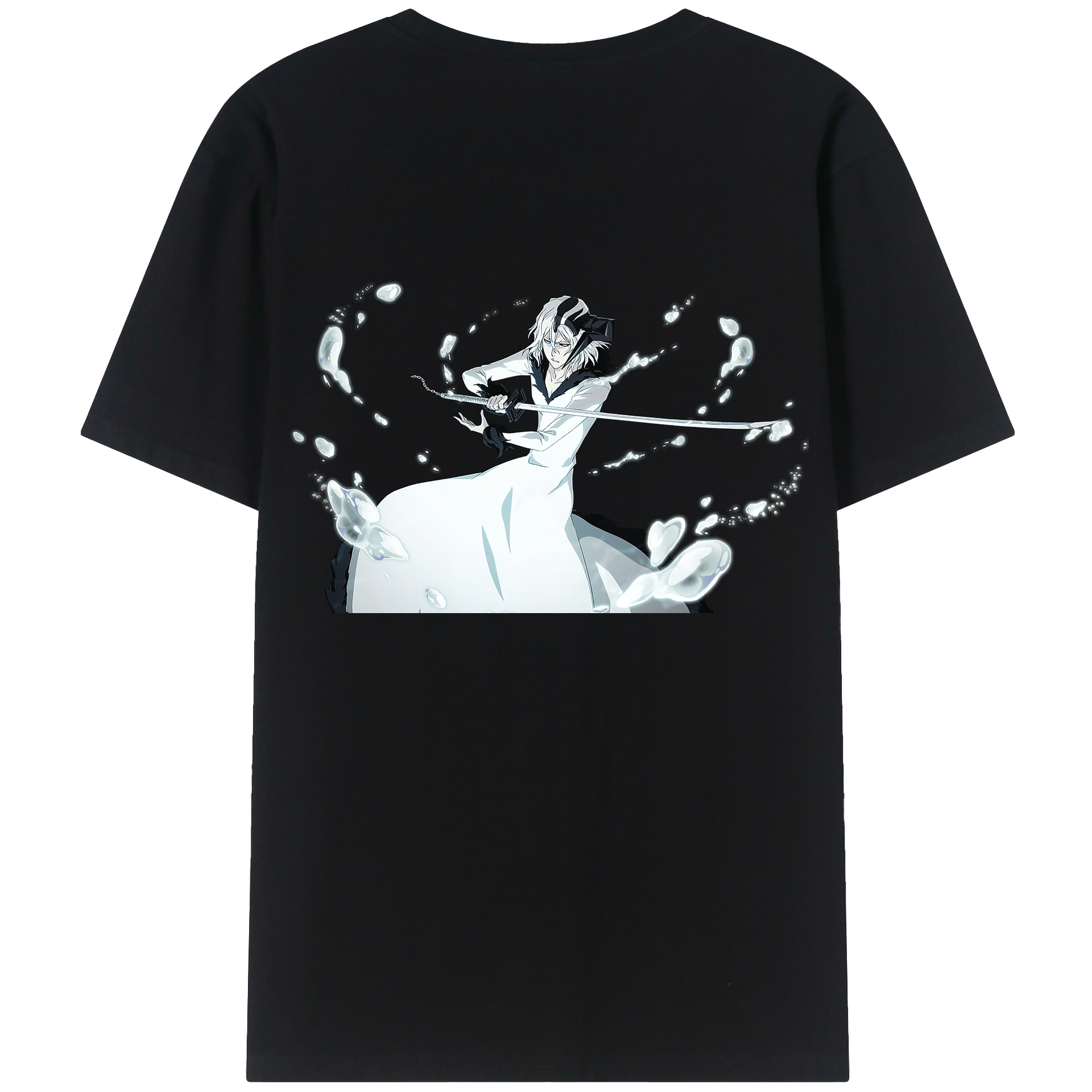 （画像用） ブリーチ 黒崎一護（くろさき いちご）BLEACH Kurosaki Ichigo 綿100％半袖Tシャツ（背面プリント）