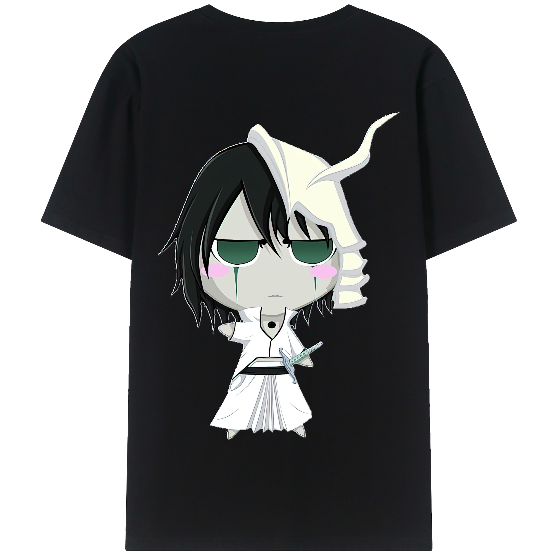 （画像用） ブリーチ ウルキオラ·シファー BLEACH Ulquiorra cifer 綿100％半袖Tシャツ（背面プリント）