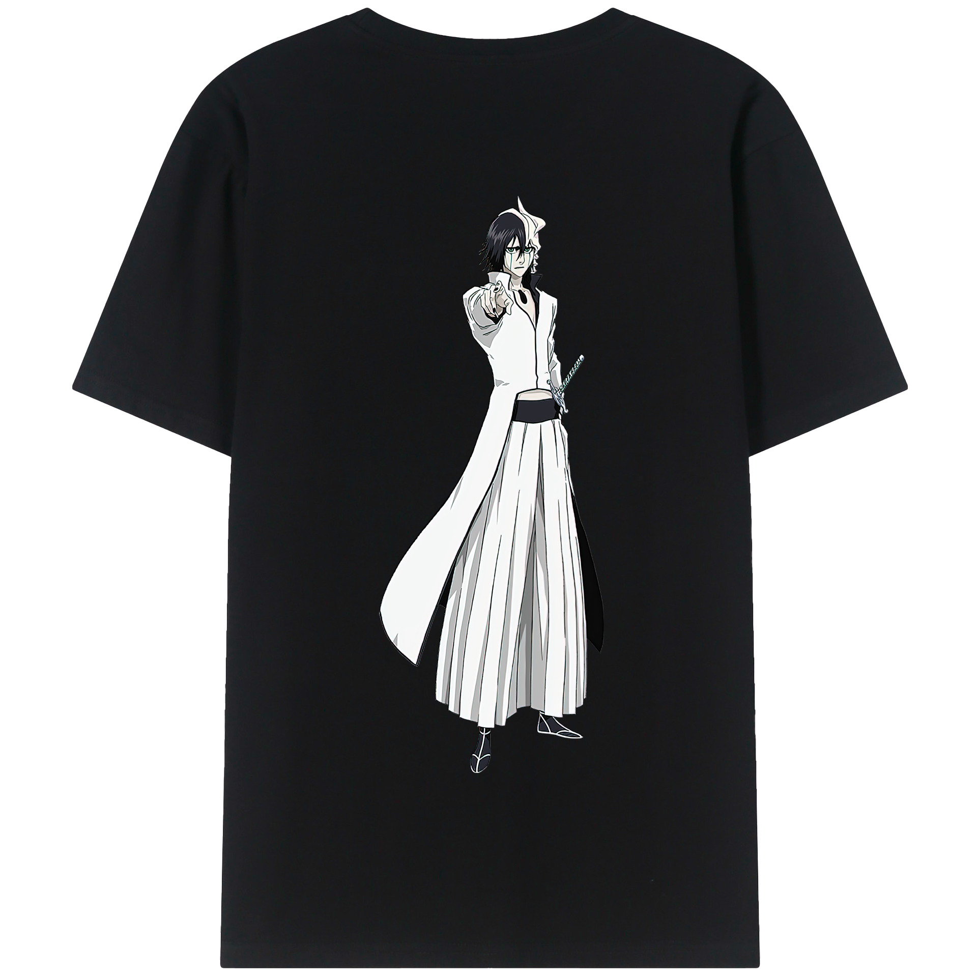 （画像用） ブリーチ ウルキオラ·シファー BLEACH Ulquiorra cifer 綿100％半袖Tシャツ（背面プリント）