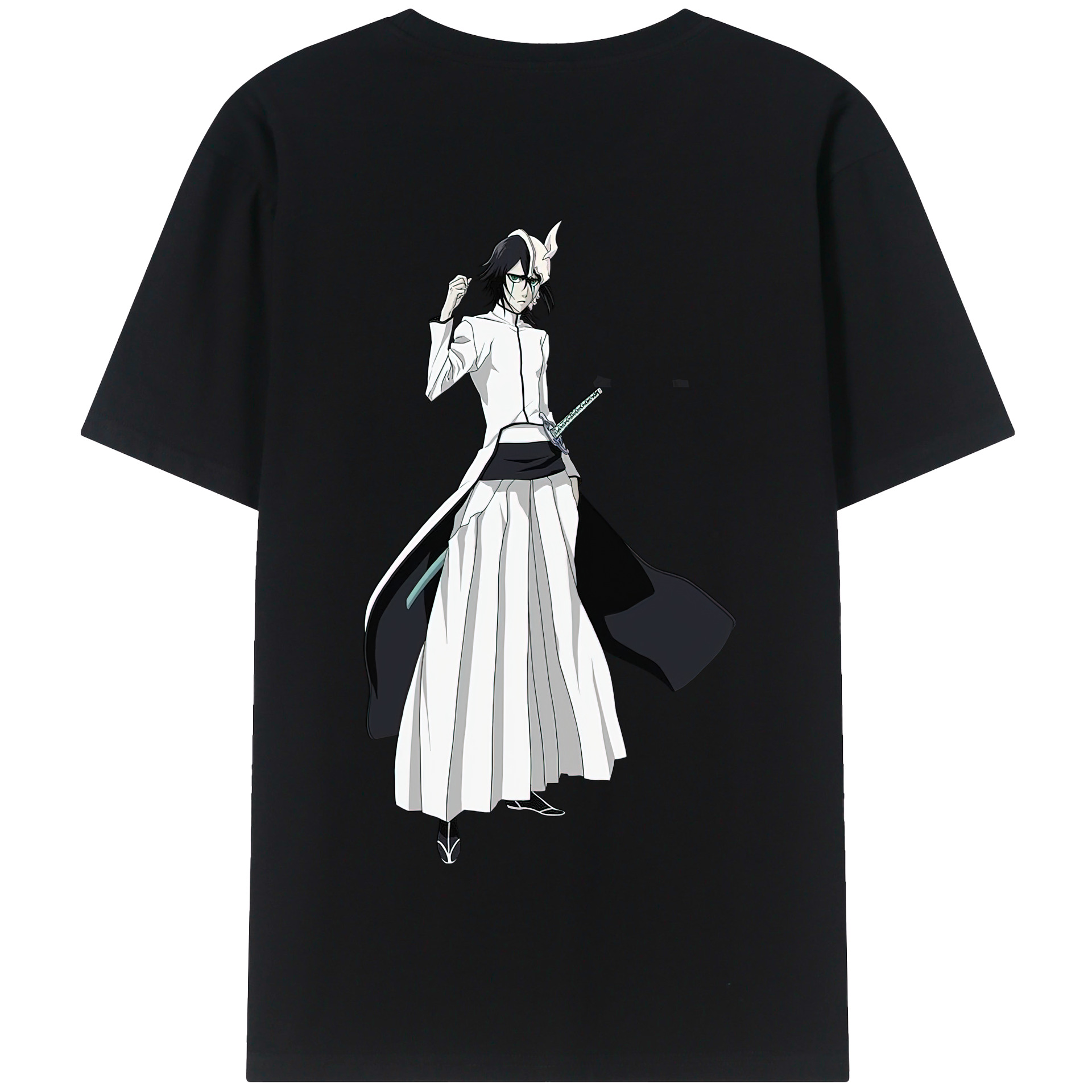 （画像用） ブリーチ ウルキオラ·シファー BLEACH Ulquiorra cifer 綿100％半袖Tシャツ（背面プリント）