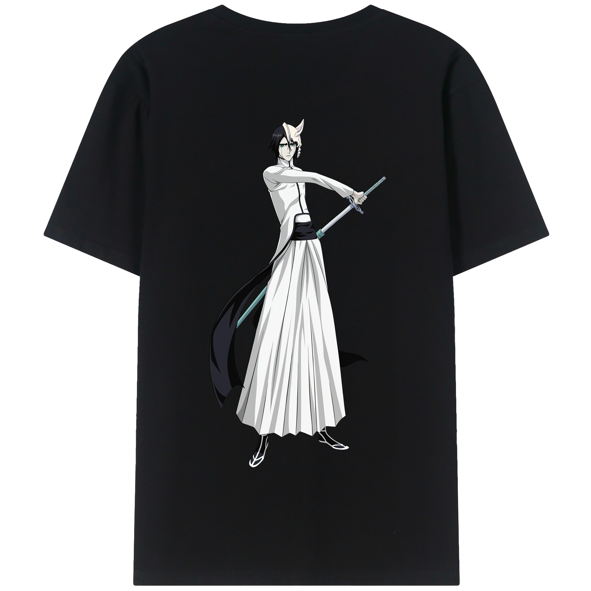（画像用） ブリーチ ウルキオラ·シファー BLEACH Ulquiorra cifer 綿100％半袖Tシャツ（背面プリント）