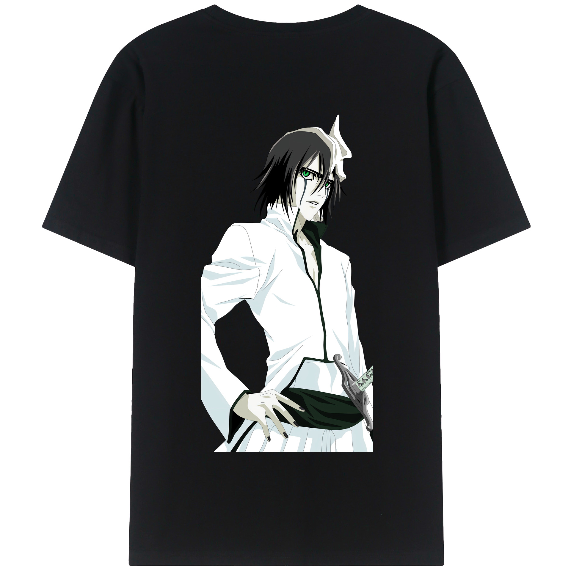 （画像用） ブリーチ ウルキオラ·シファー BLEACH Ulquiorra cifer 綿100％半袖Tシャツ（背面プリント）