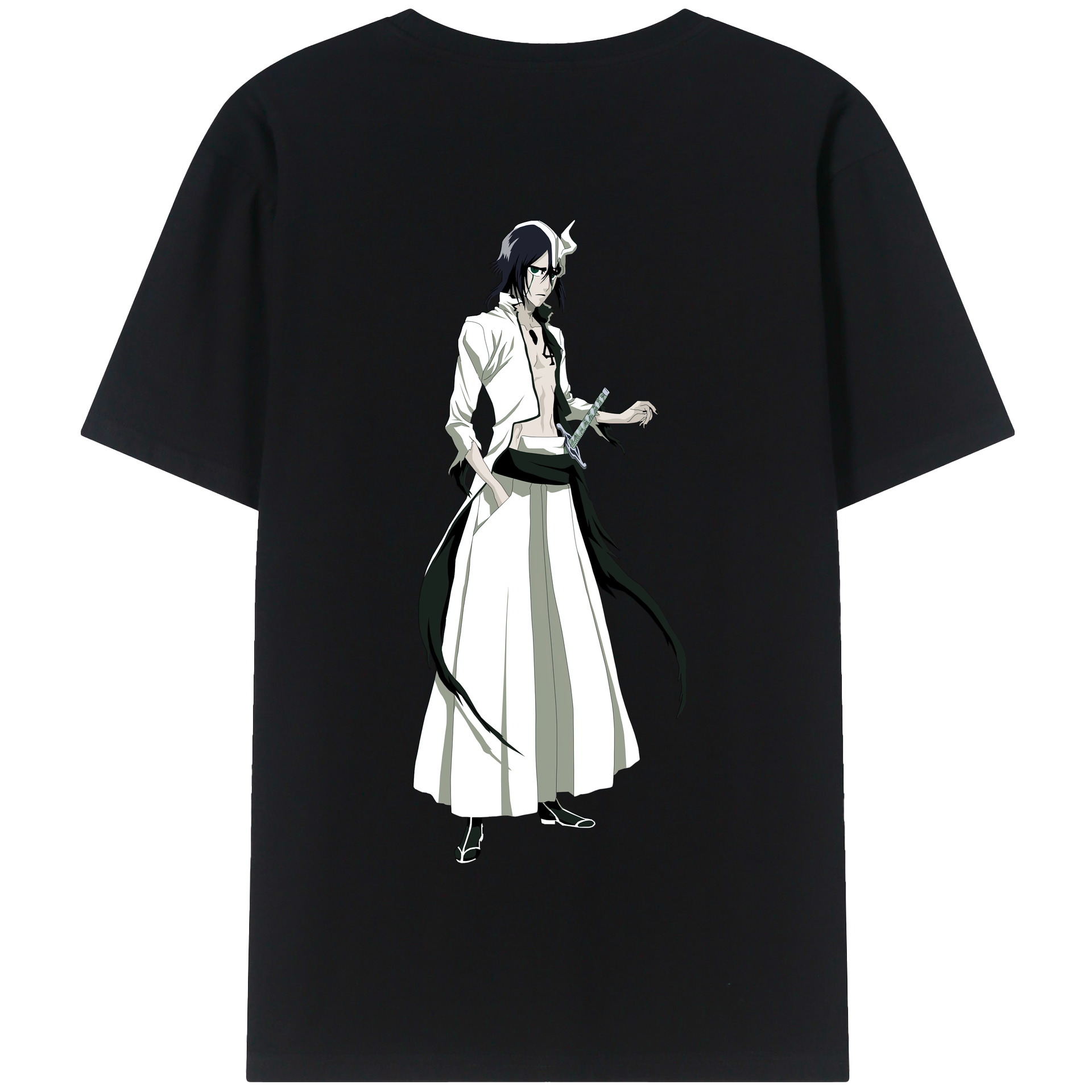 （画像用） ブリーチ ウルキオラ·シファー BLEACH Ulquiorra cifer 綿100％半袖Tシャツ（背面プリント）