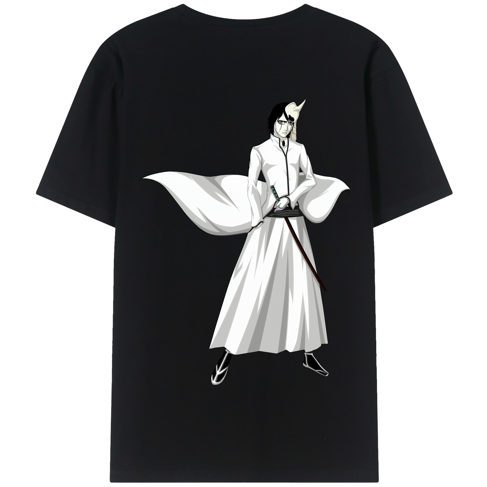 （画像用） ブリーチ ウルキオラ·シファー BLEACH Ulquiorra cifer 綿100％半袖Tシャツ（背面プリント）