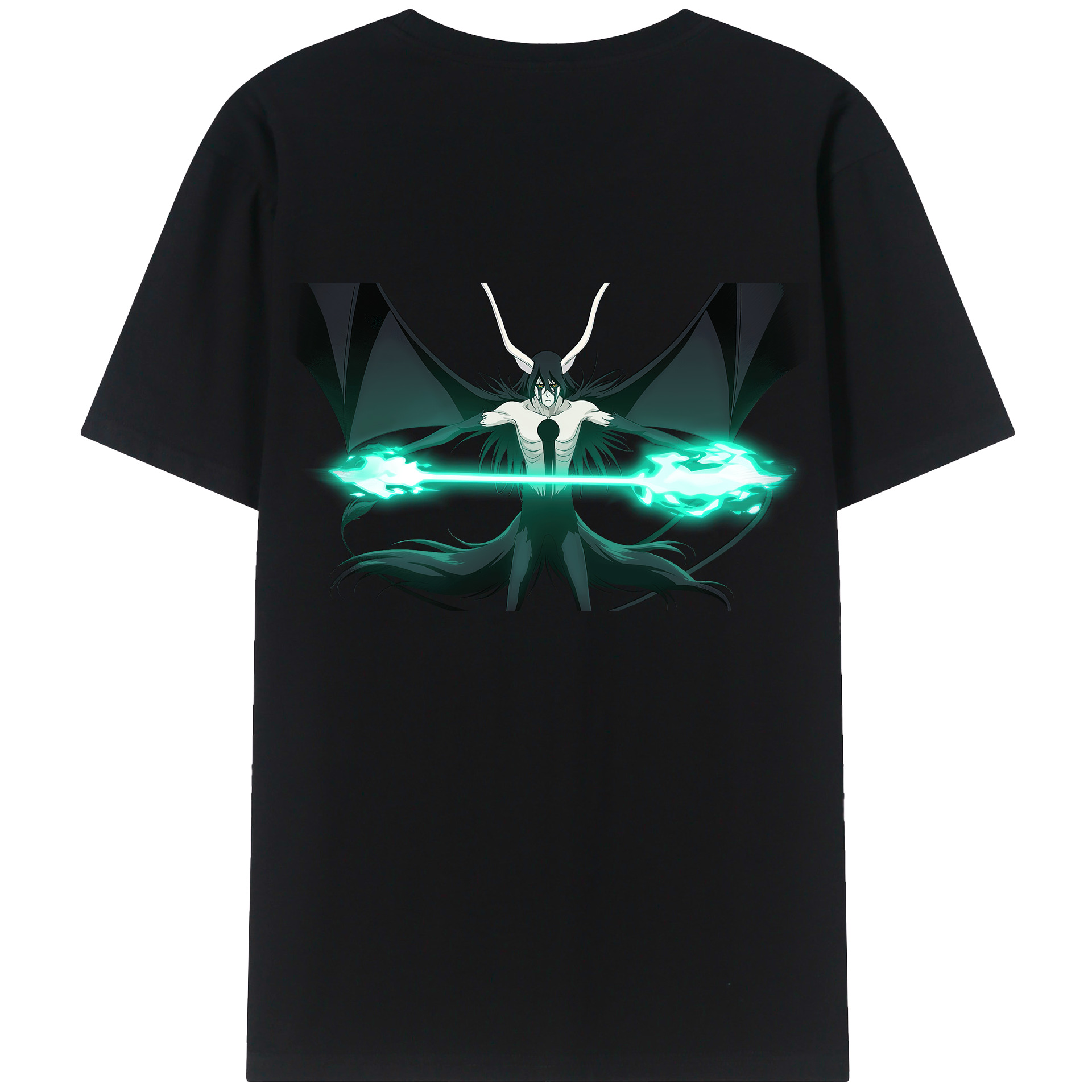 （画像用） ブリーチ ウルキオラ·シファー BLEACH Ulquiorra cifer 綿100％半袖Tシャツ（背面プリント）
