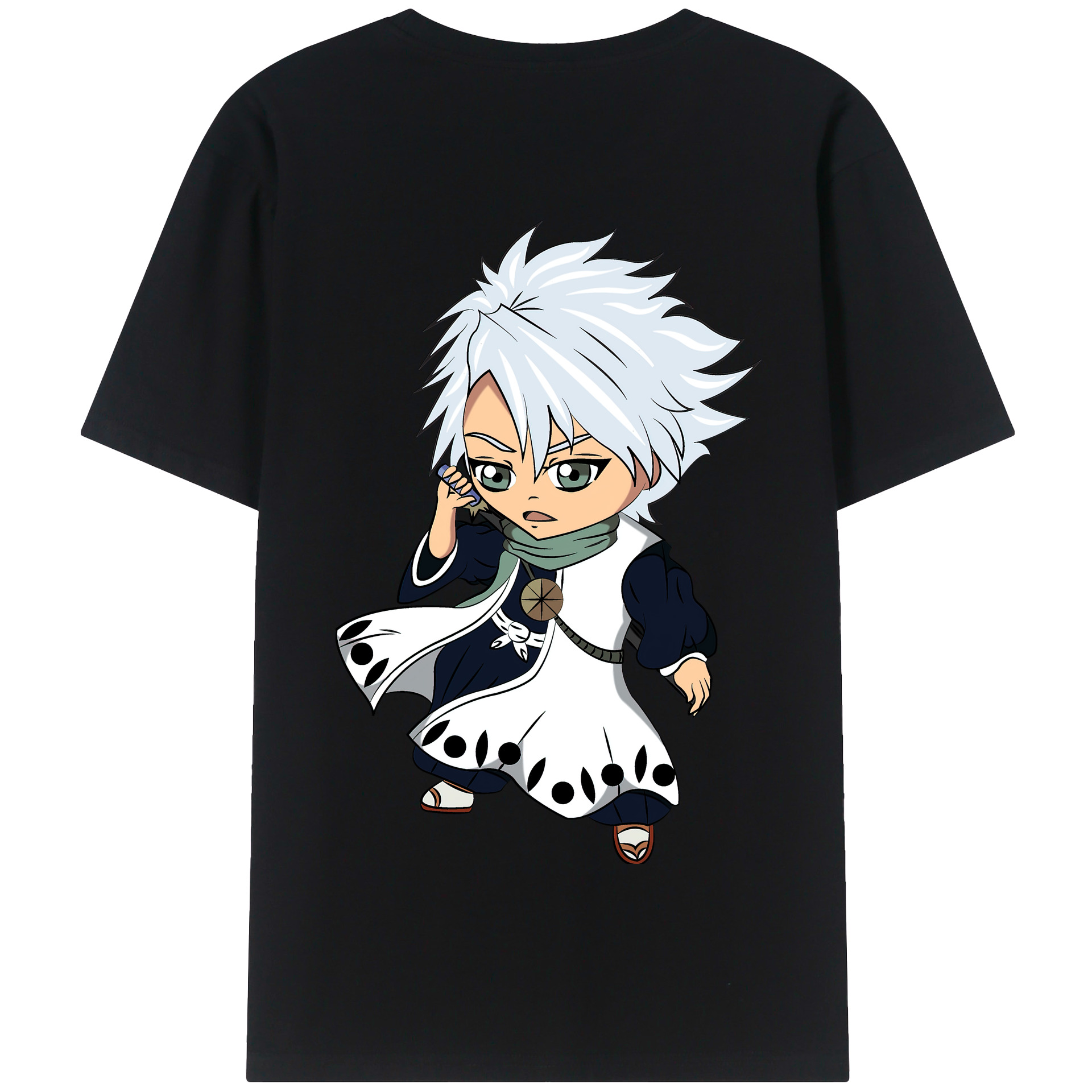 （画像用） ブリーチ 日番谷冬獅郎（ひつがや とうしろう） BLEACH Hitsugaya Toushirou 綿100％半袖Tシャツ（背面プリント）