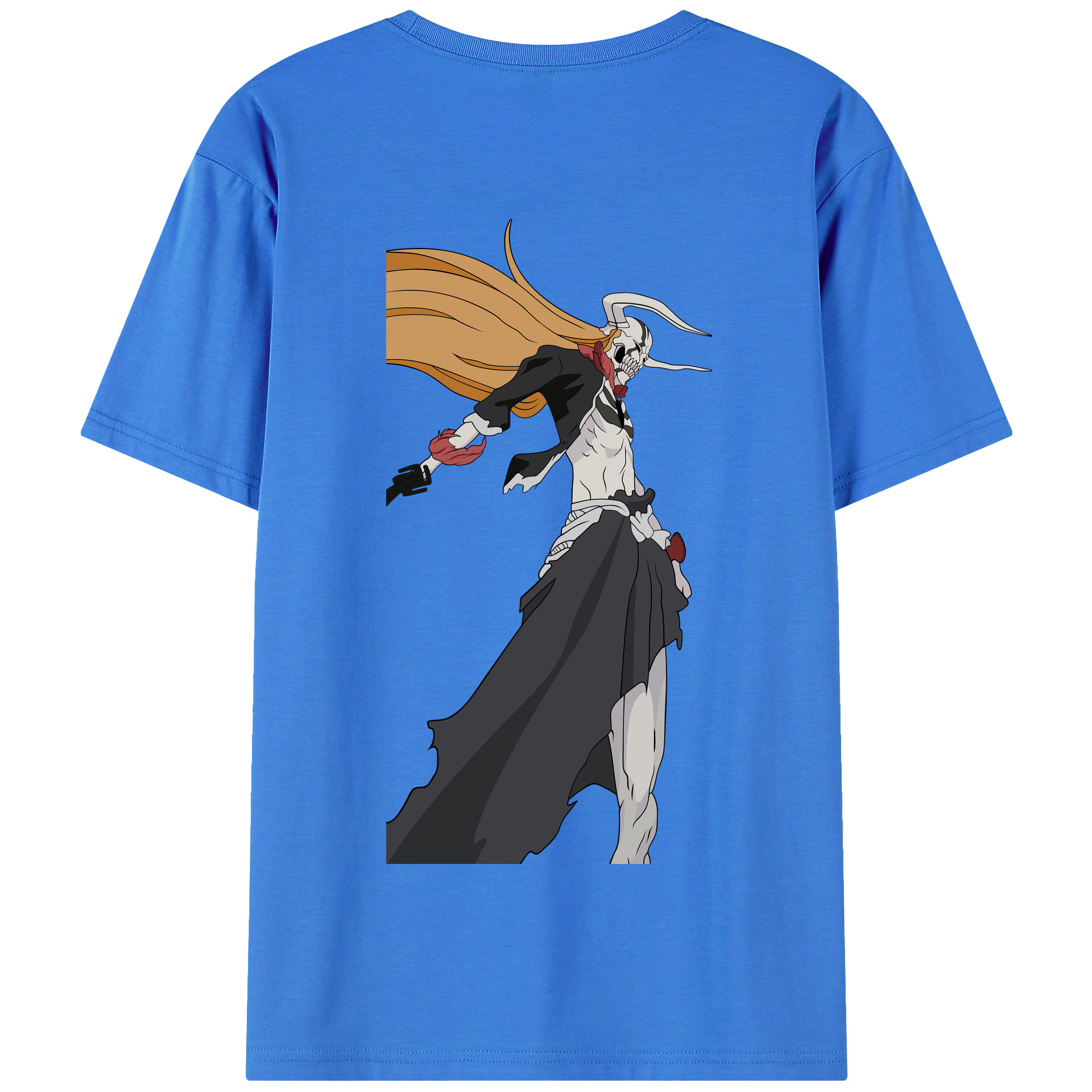 （画像用） ブリーチ 黒崎一護（くろさき いちご）BLEACH Kurosaki Ichigo 綿100％半袖Tシャツ（背面プリント）