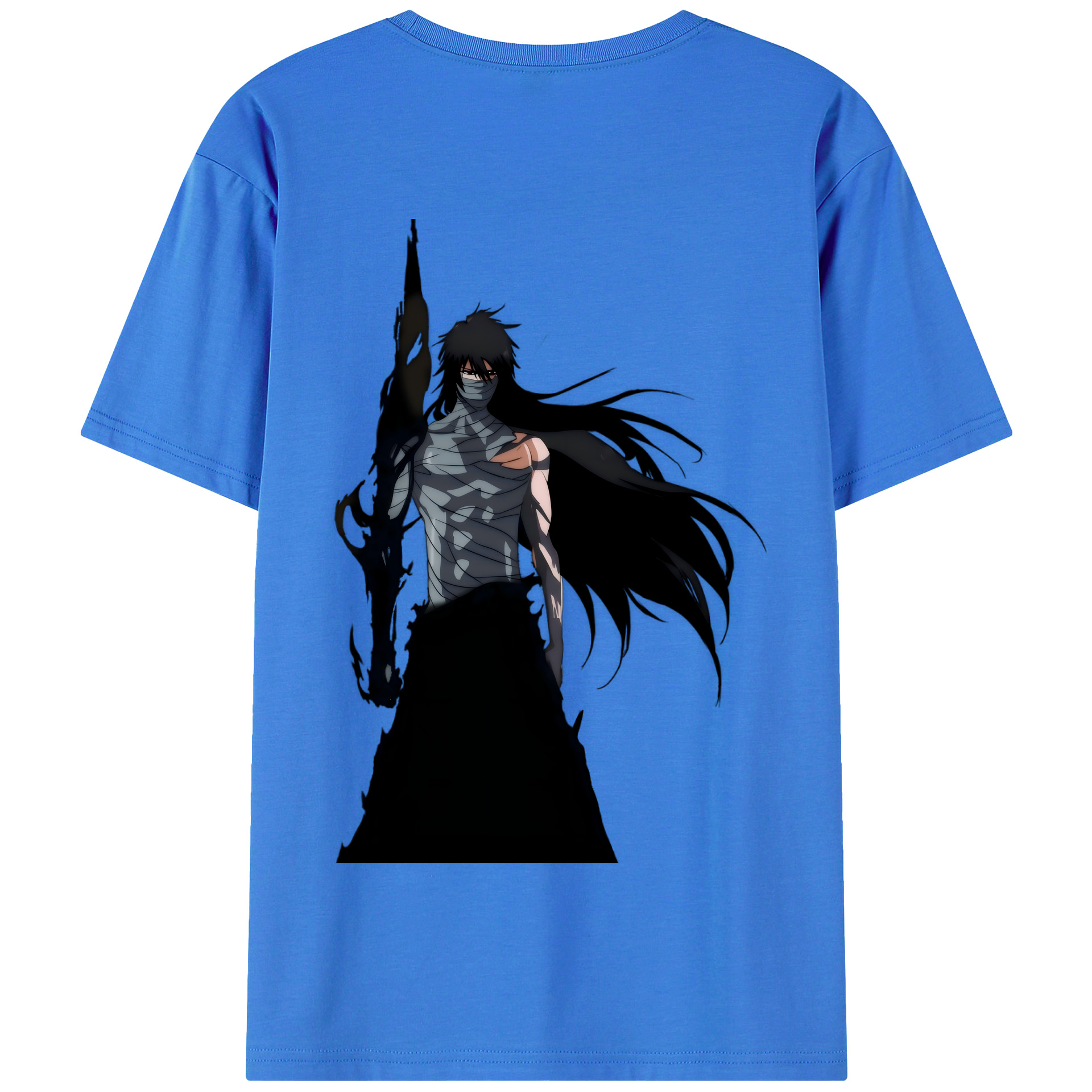 （画像用） ブリーチ 黒崎一護（くろさき いちご）BLEACH Kurosaki Ichigo 綿100％半袖Tシャツ（背面プリント）