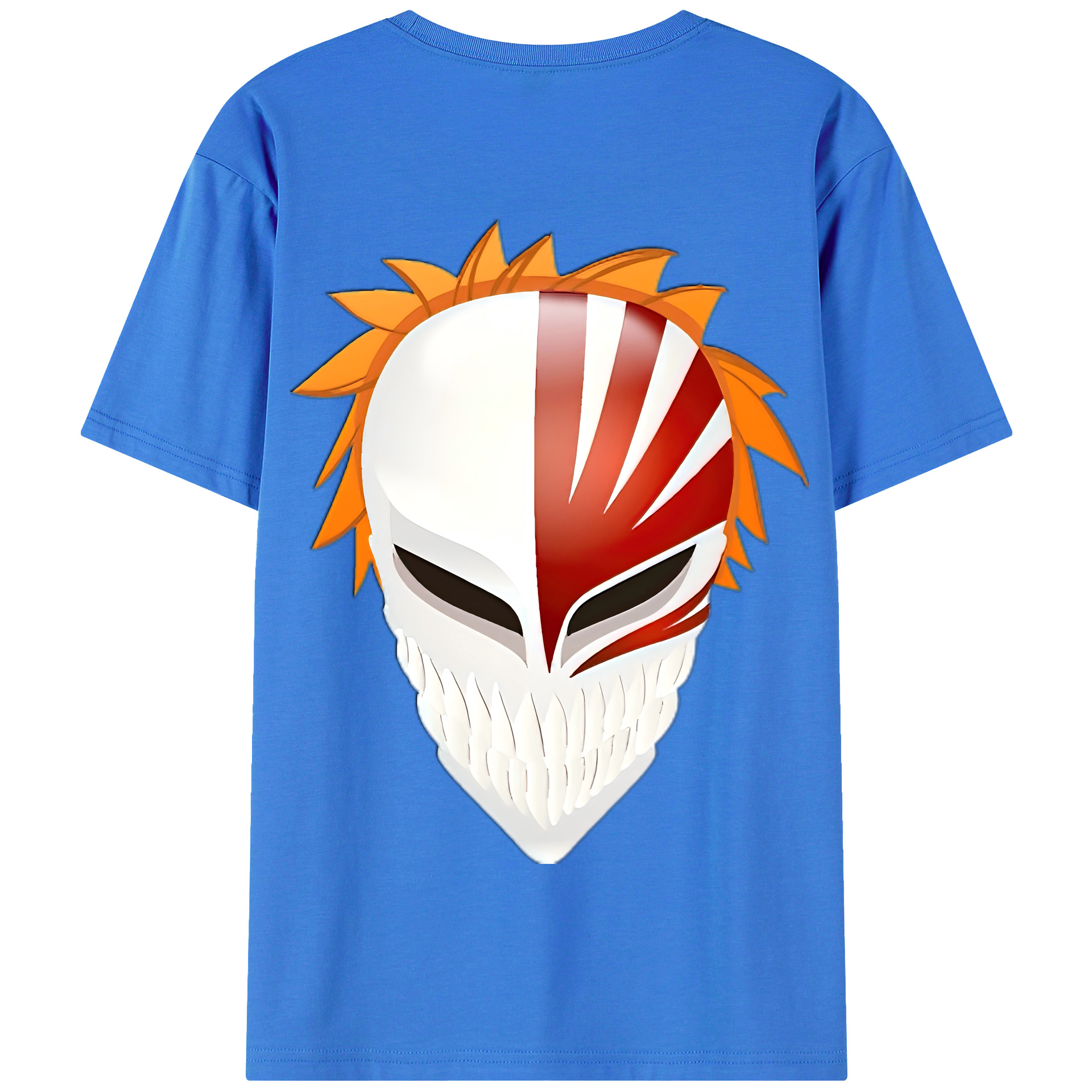 （画像用） ブリーチ 黒崎一護（くろさき いちご）BLEACH Kurosaki Ichigo 綿100％半袖Tシャツ（背面プリント）