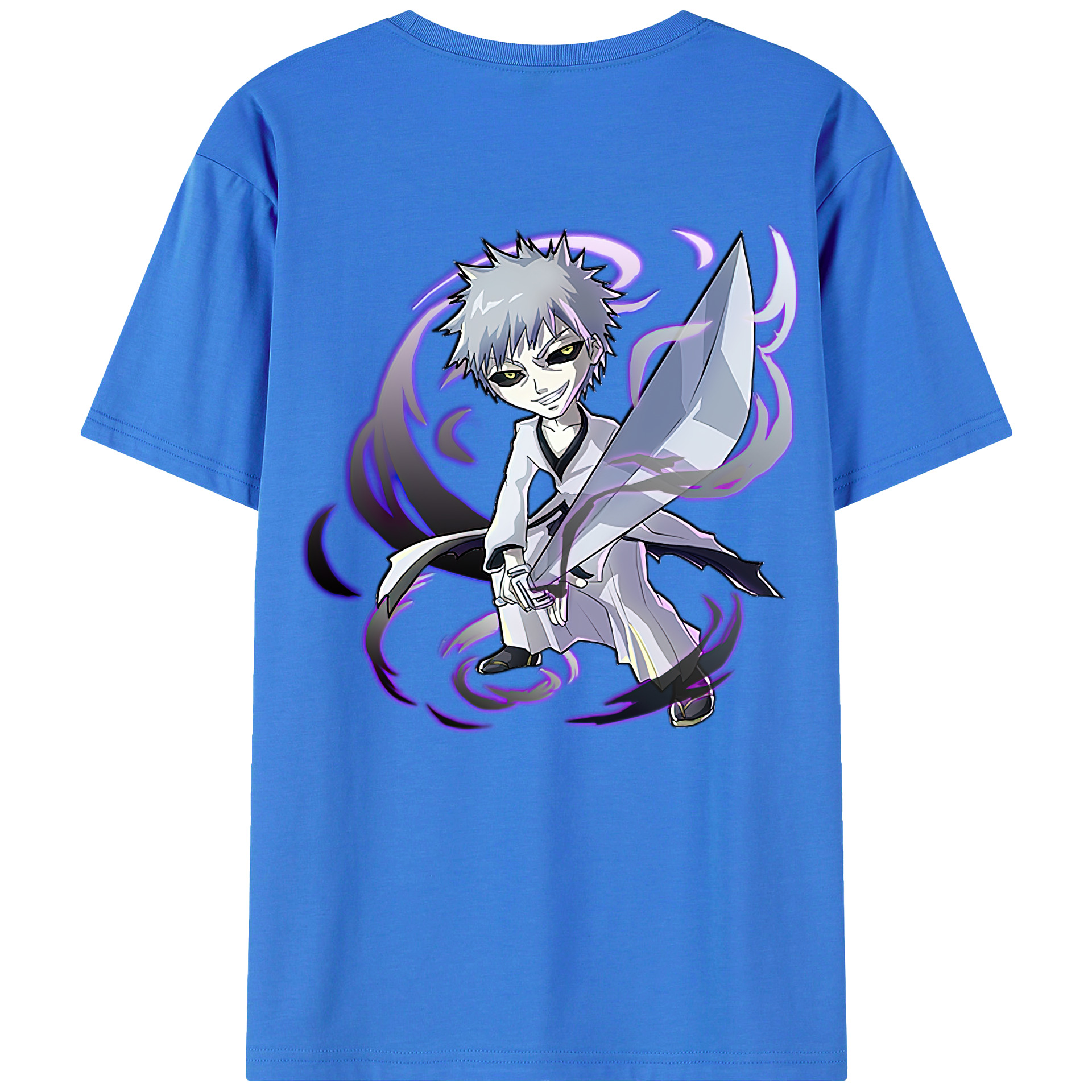 （画像用） ブリーチ 黒崎一護（くろさき いちご）BLEACH Kurosaki Ichigo 綿100％半袖Tシャツ（背面プリント）