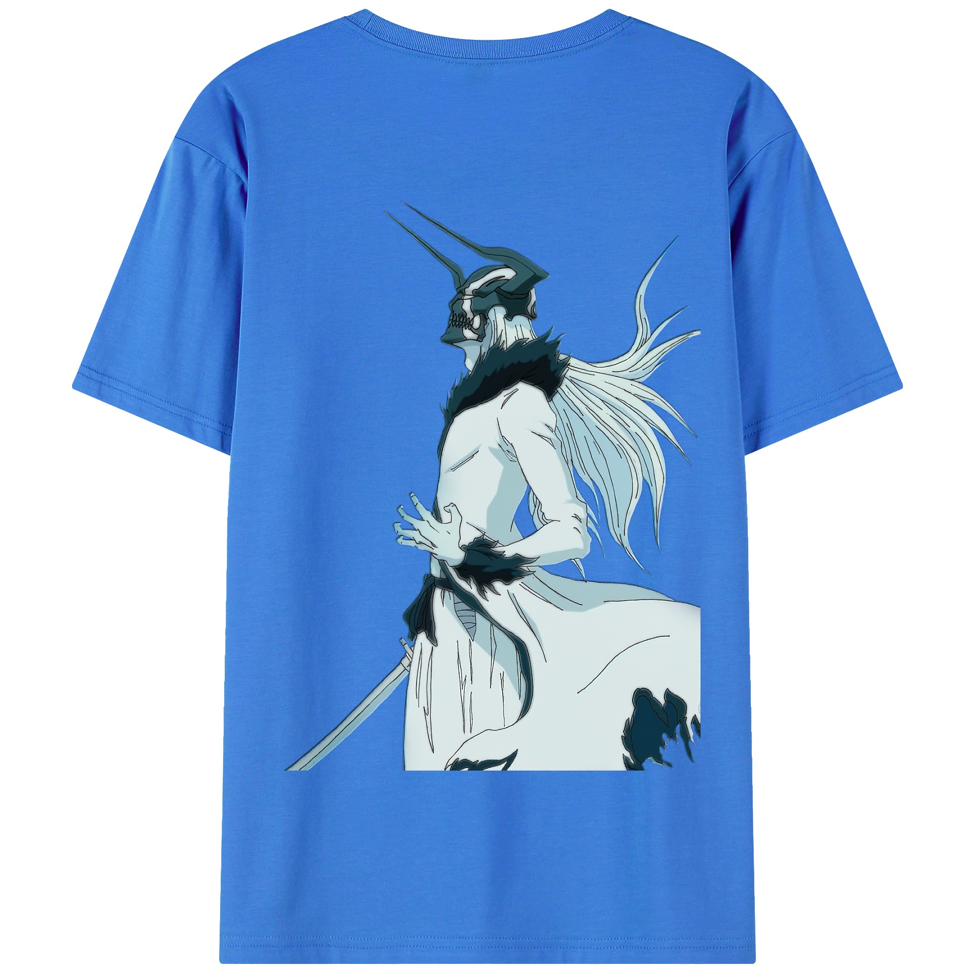 （画像用） ブリーチ 黒崎一護（くろさき いちご）BLEACH Kurosaki Ichigo 綿100％半袖Tシャツ（背面プリント）