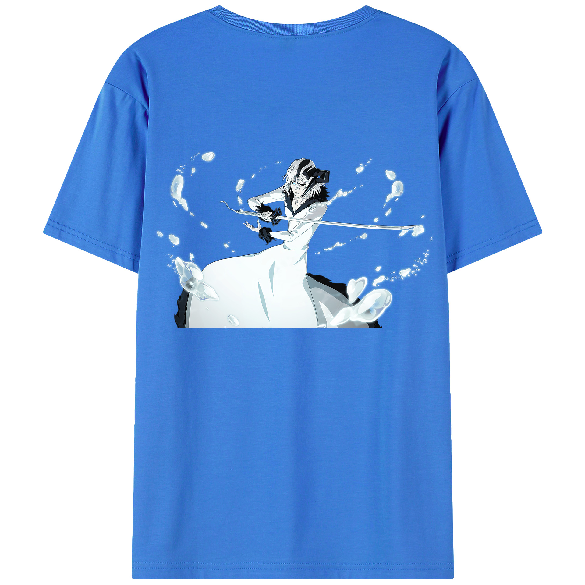 （画像用） ブリーチ 黒崎一護（くろさき いちご）BLEACH Kurosaki Ichigo 綿100％半袖Tシャツ（背面プリント）